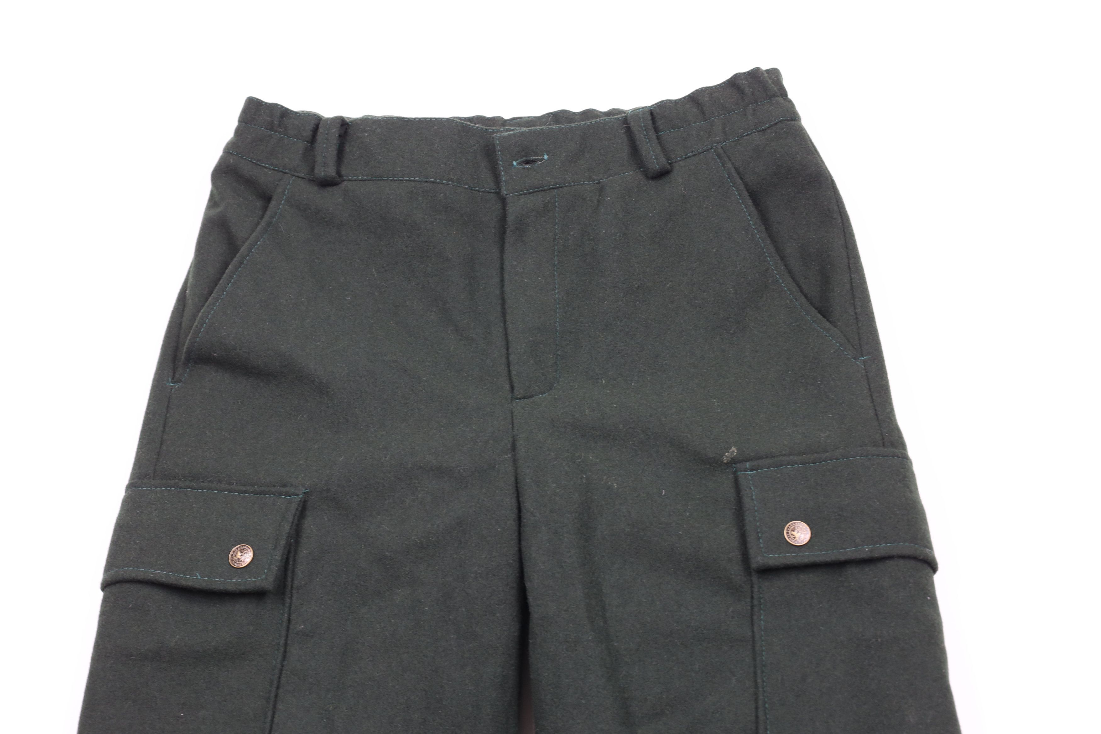 Vintage Vintage 70s Streetwear Wide Leg Wool Cargo Pants AS IS Size US 32 / EU 48 - 2 Thumbnail
