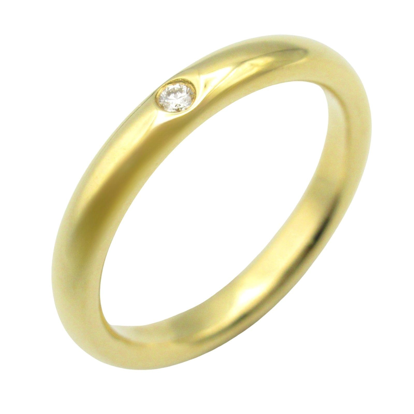 Tiffany & Co. Tiffany Co Stacking Band 1Pd Ring K18 (Yellow Gold) Diamond Clear Size ONE SIZE - 1 Thumbnail