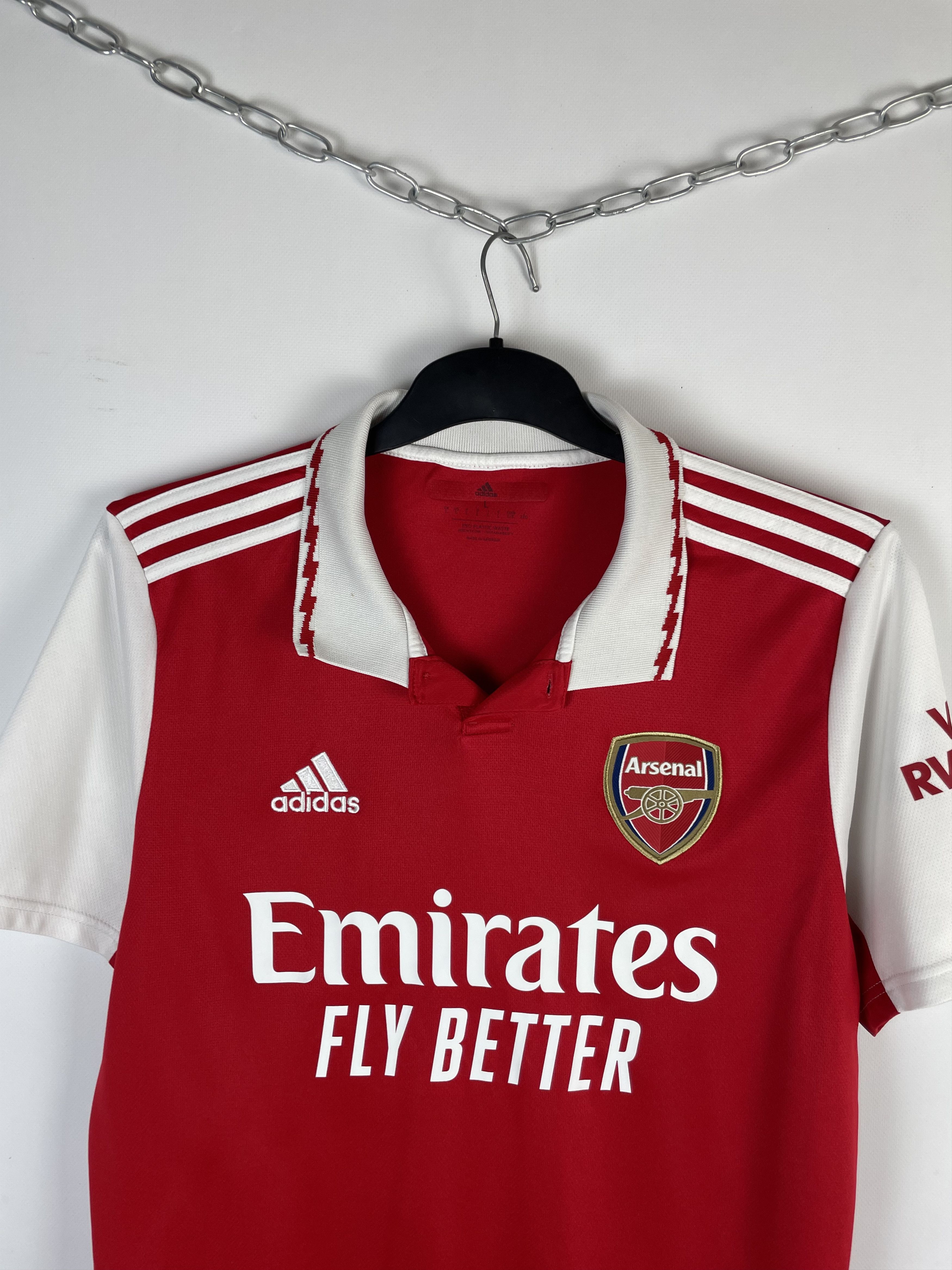 Adidas × Vintage Adidas Arsenal Jersey Tshirt Tee Size US L / EU 52-54 / 3 - 3 Thumbnail
