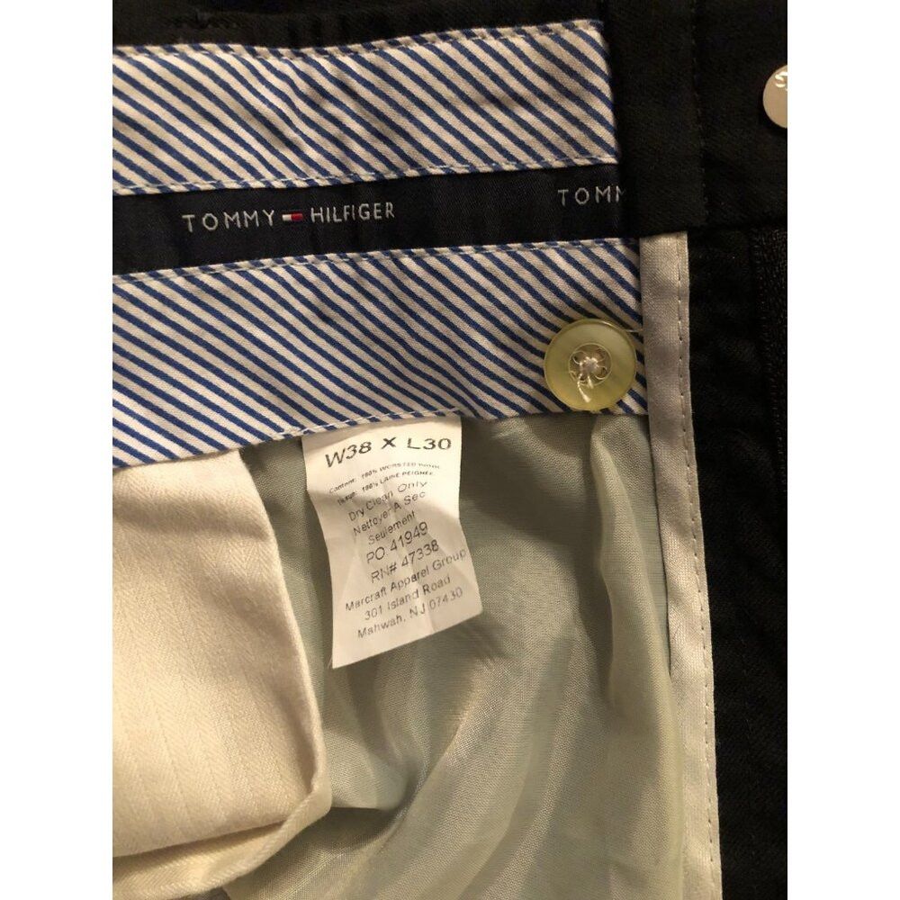Tommy Hilfiger tommy hilfiger men's 100%worsted wool dress pants size:38/30 Size 38R - 6 Thumbnail