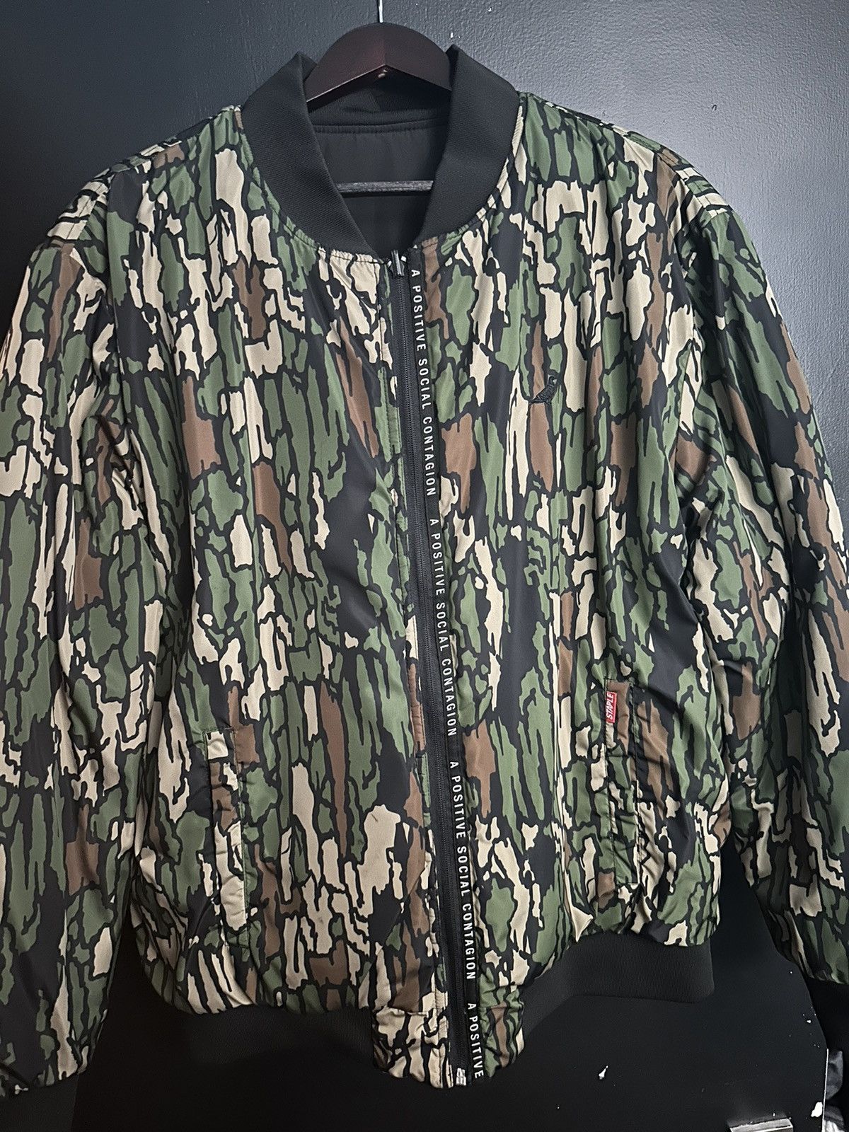 Staple Staple Reversible Bomber Jacket Size US L / EU 52-54 / 3 - 3 Thumbnail