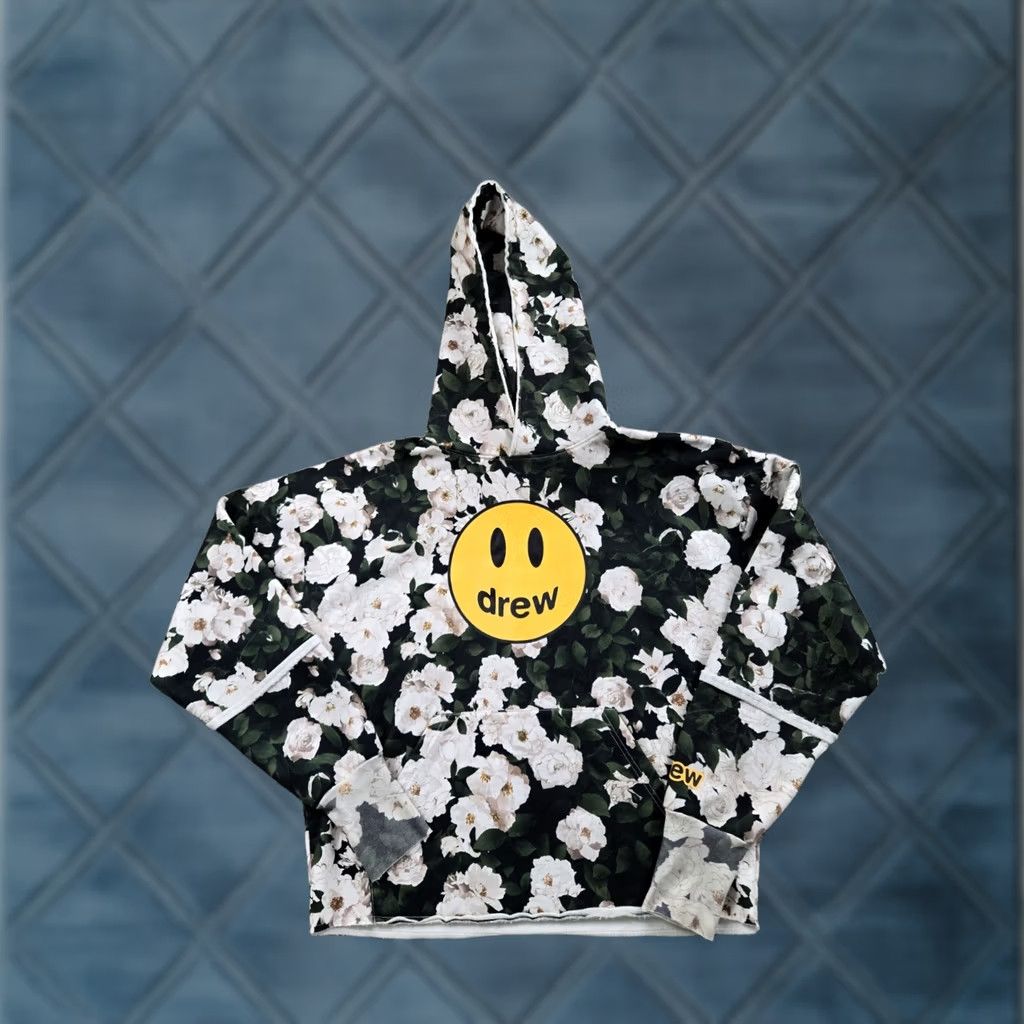 Drew House Drew House Hoodie Small Mens Mascot Pullover Sweatshirt Roses Deconstructed Multicolor Floral Oversized Graphic Print Hooded Knit Cotton Size US S / EU 44-46 / 1 - 1 Thumbnail
