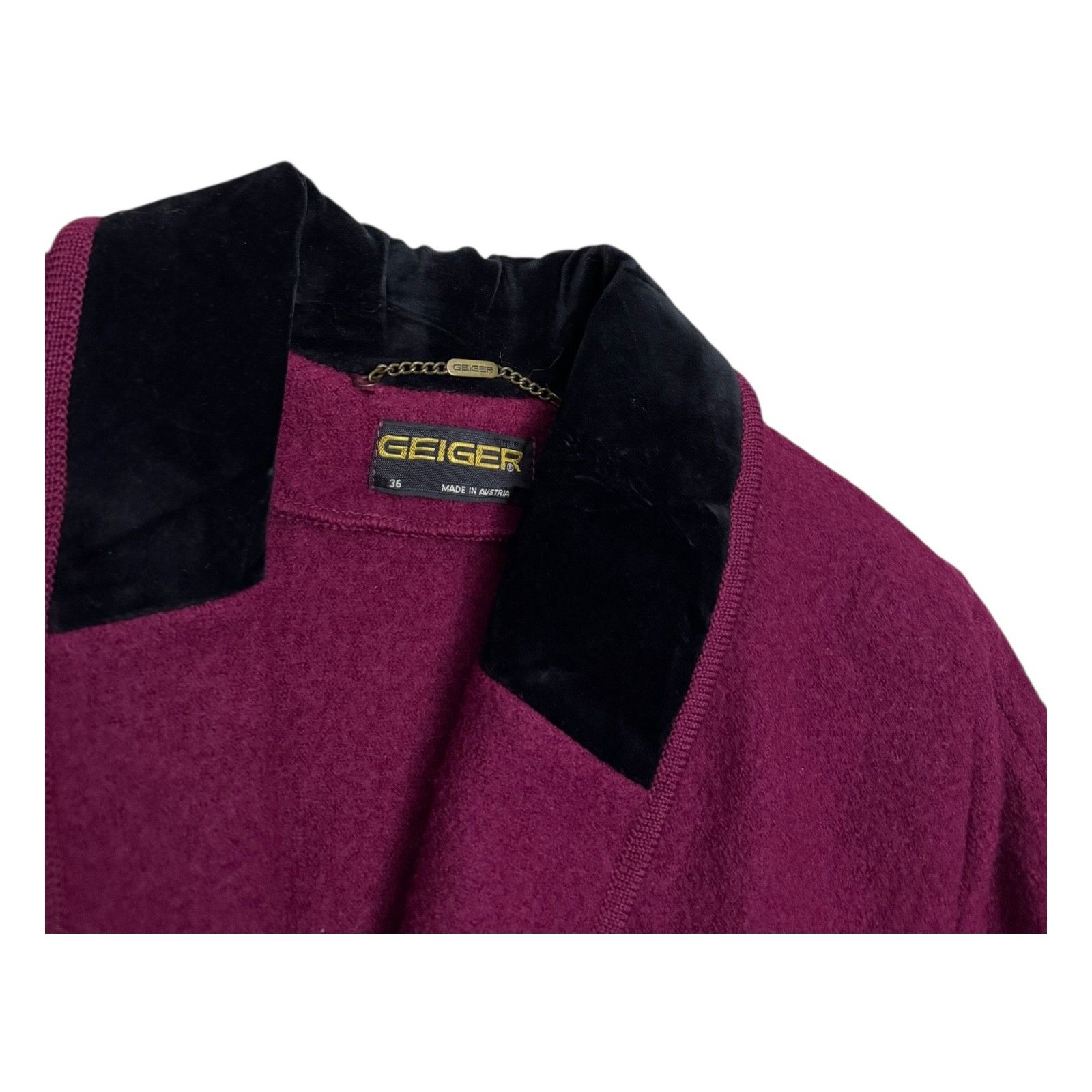 John Geiger GEIGER Wool Luxury Designer Business Winter Coat Medium Size M / US 6-8 / IT 42-44 - 3 Thumbnail