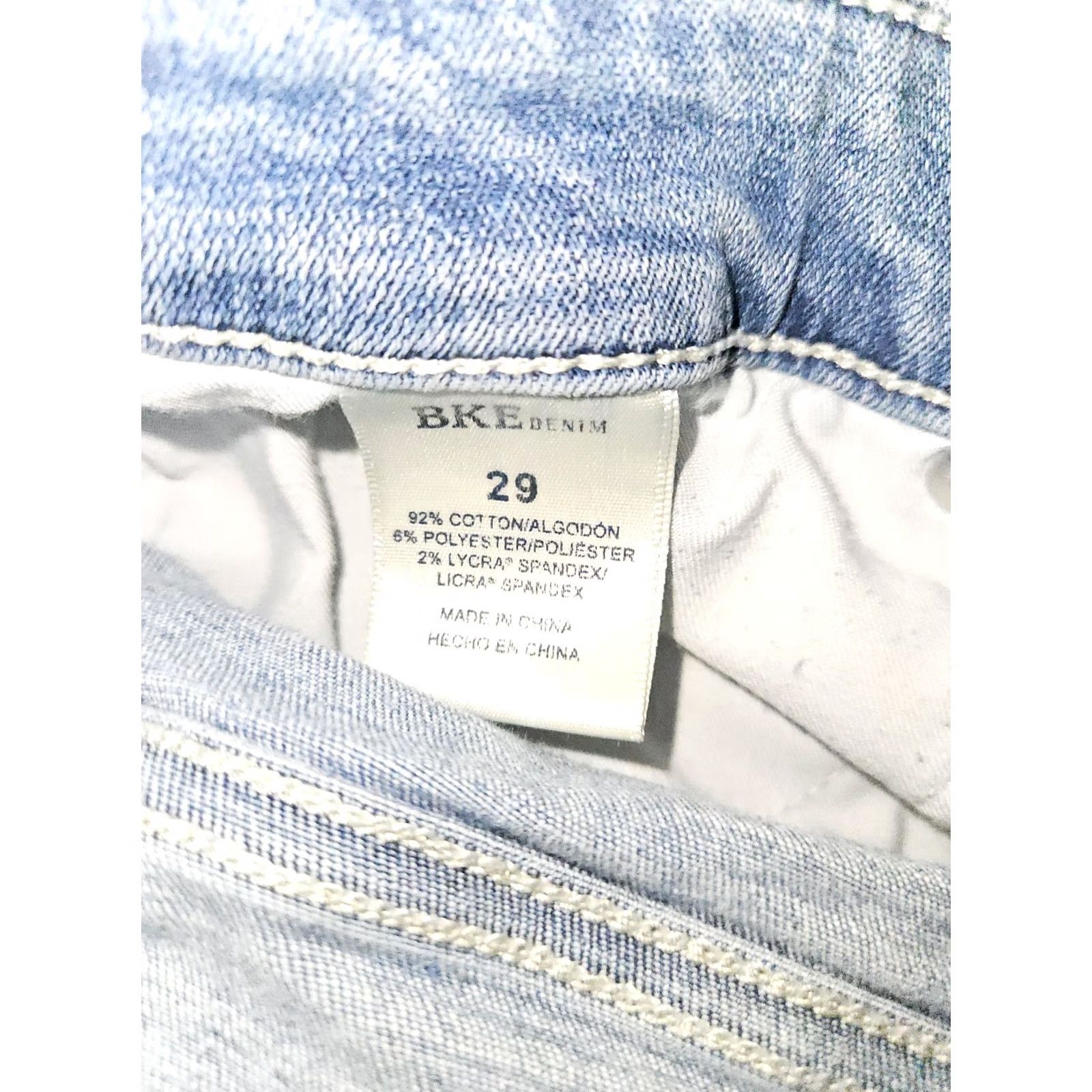 Vintage BKE Parker Jeans High Rise Skinny Ankle Women's 29 Blue Frayed Hem Preppy Size 42" / US 20 - 3 Thumbnail