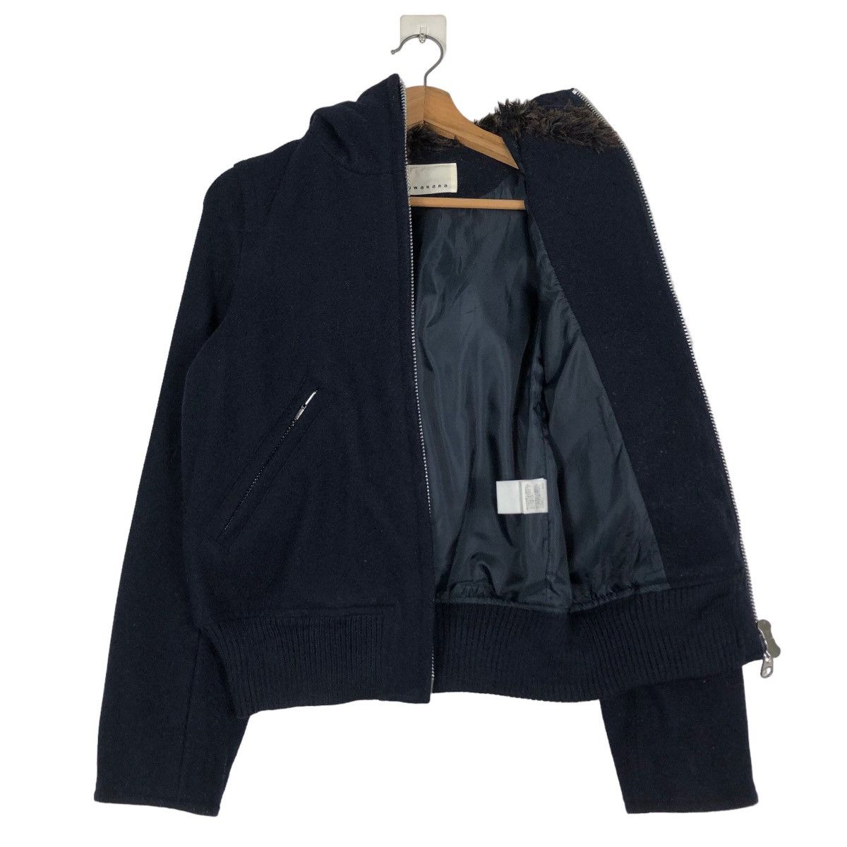 Issey Miyake 🔥Cropped Wool Biker Jacket Sunaokuwahara Issey Miyake Size US M / EU 48-50 / 2 - 11 Thumbnail