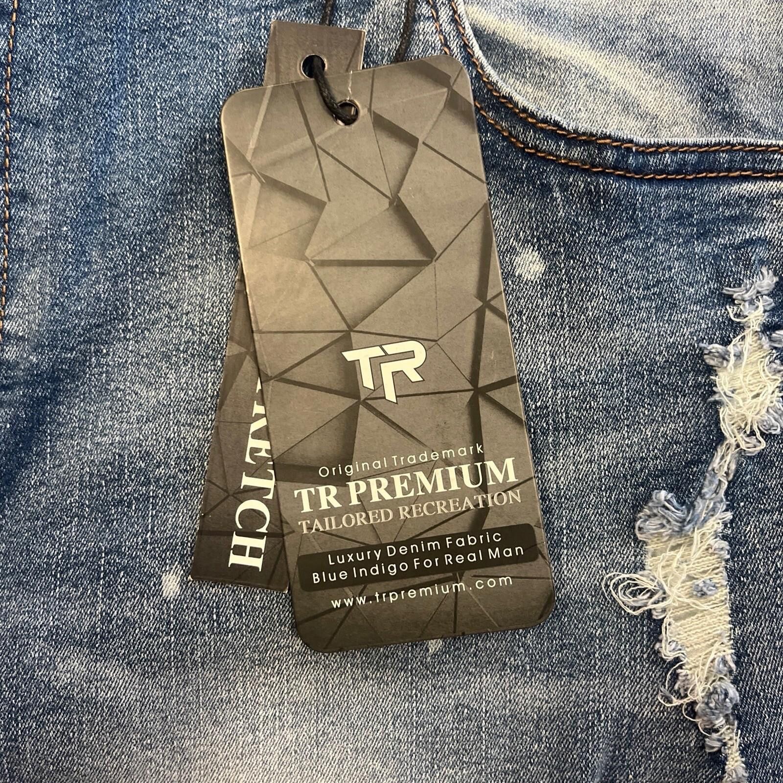Other TR Premium Tailored Creation Denim Distress Cargo Shorts 42 Size US 42 / EU 58 - 3 Thumbnail