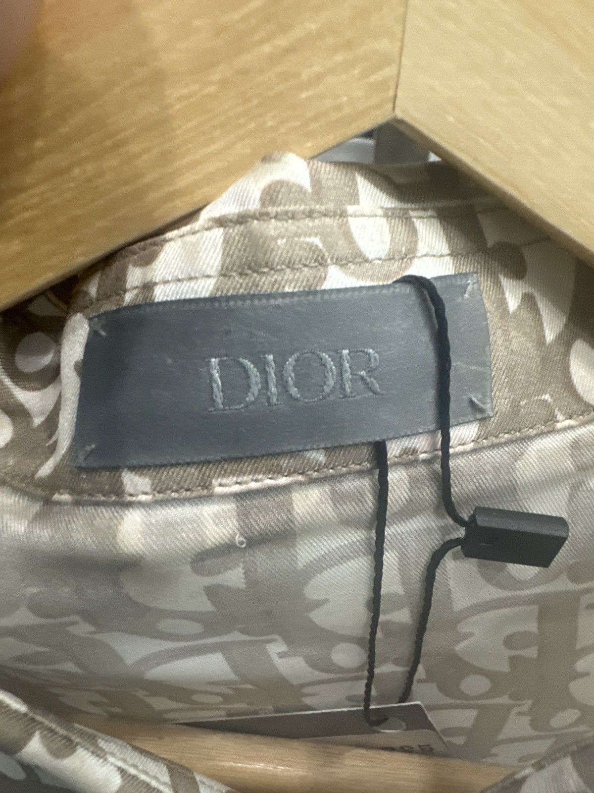 Dior Dior Homme beige monogram silk shirt Size US L / EU 52-54 / 3 - 3 Thumbnail