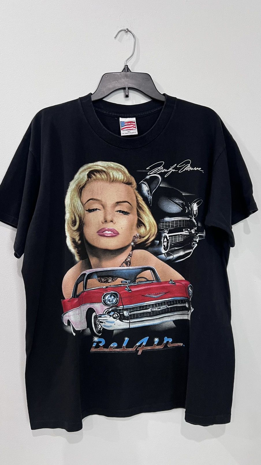 Band Tees × Vintage ‘90s Marilyn Monroe with a 1957 Chevrolet Bel Air Size XL Size US XL / EU 56 / 4 - 1 Thumbnail