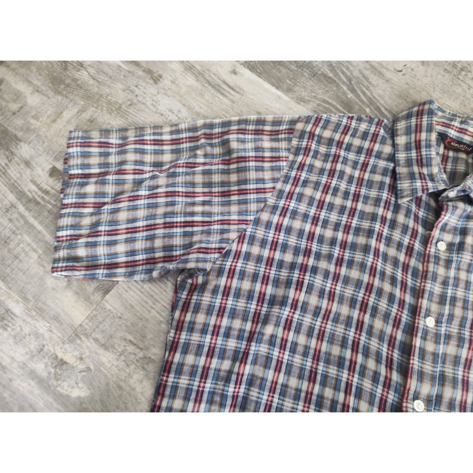 Vintage Vintage 70s Corzini Shirt 2XL Mens Plaid Button Up Shirt Single Chest Pocket Size US XXL / EU 58 / 5 - 4 Thumbnail