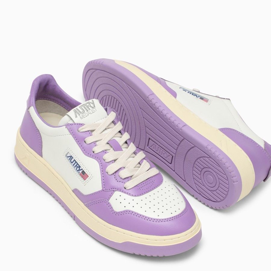 AUTRY o1d2blof0824 Low-Top Trainers in White & Purple Size US 10 / IT 40 - 3 Thumbnail