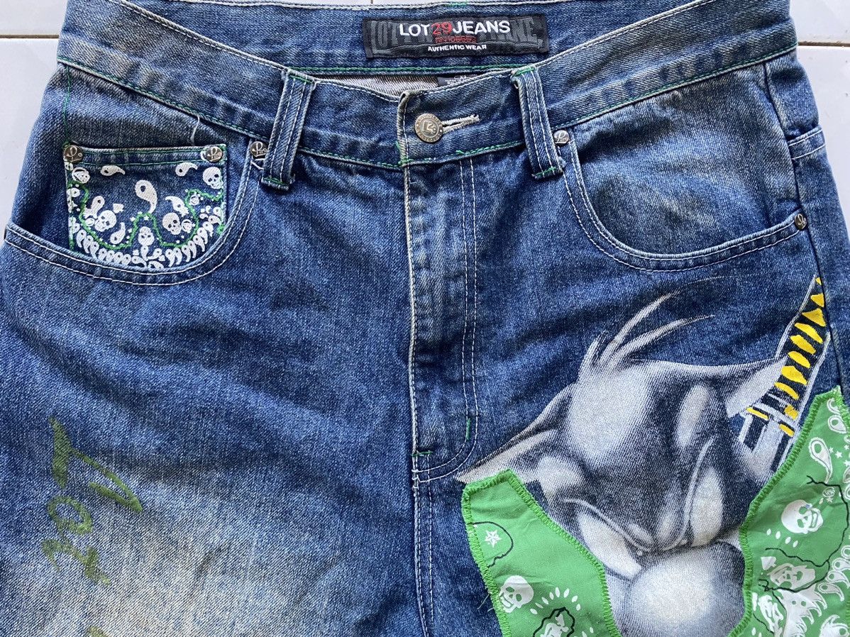 Japanese Brand Lot 29 x Looney Tunes Baggy Short Jeans Size US 32 / EU 48 - 5 Thumbnail