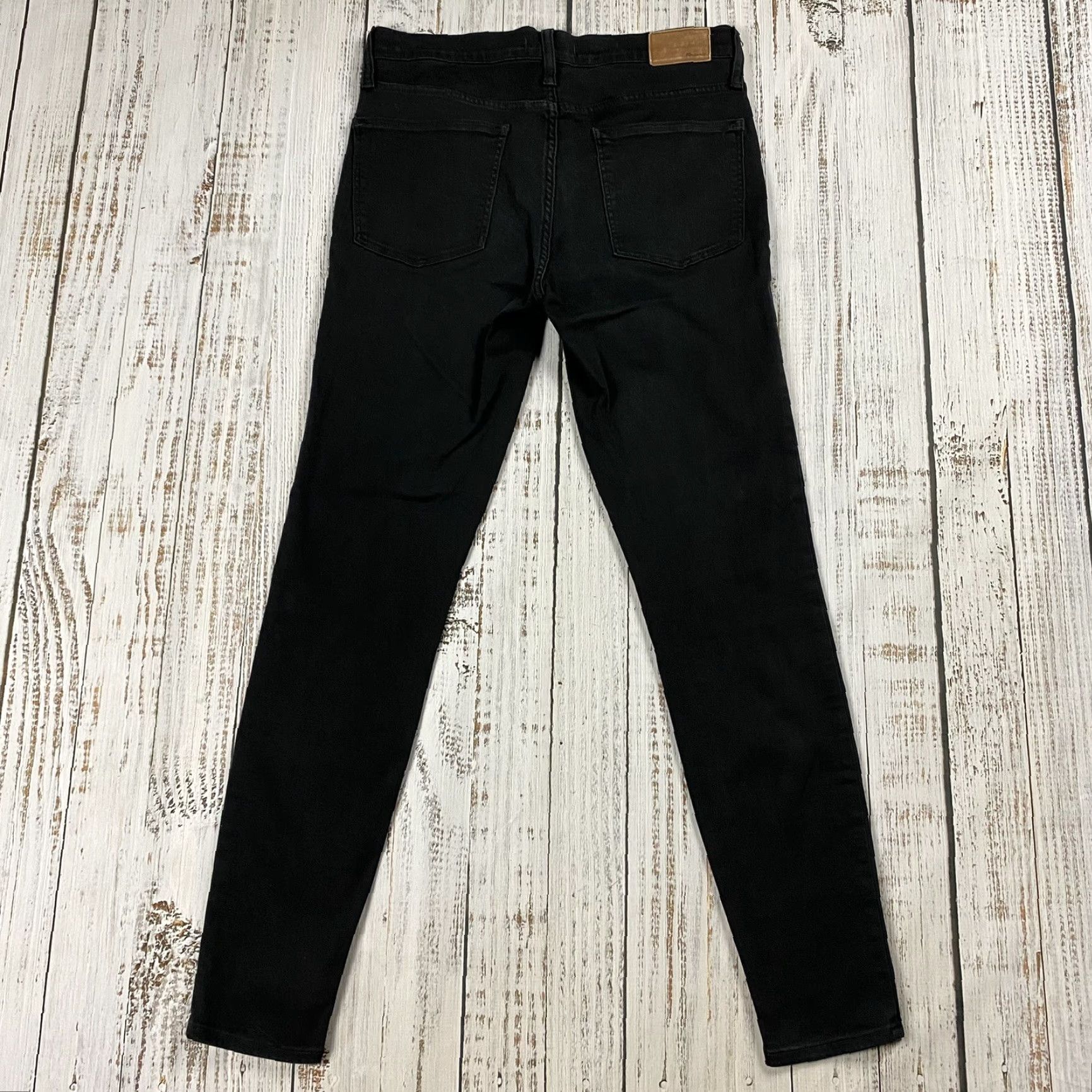 Madewell MADEWELL High Rise Black Skinny Jeans Size 30T Womens 8" Denim Stretch Classic Size 30" / US 8 / IT 44 - 6 Thumbnail