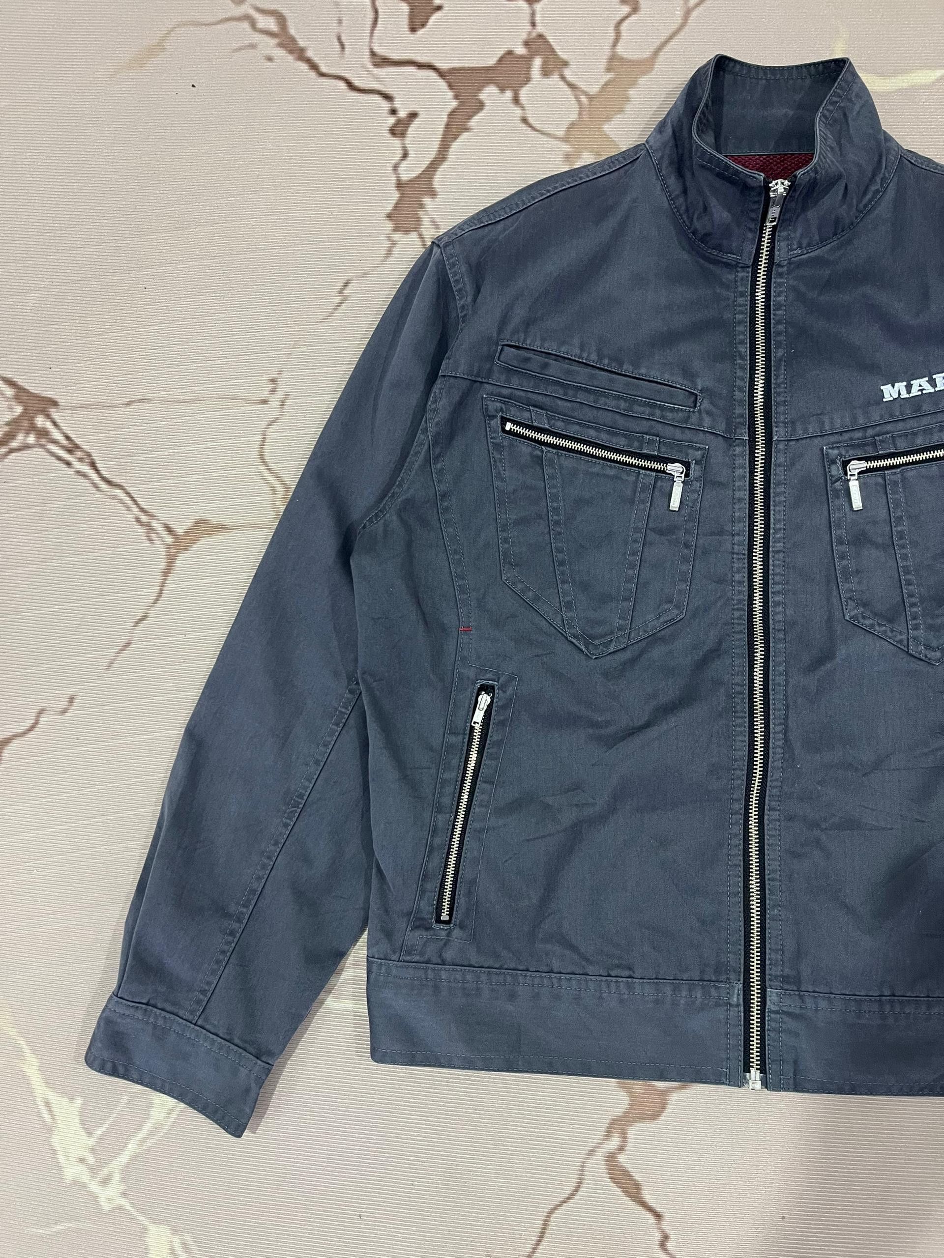 Japanese Brand Jawin Japanese Workwear Navy Zip Jacket Size US M / EU 48-50 / 2 - 3 Thumbnail