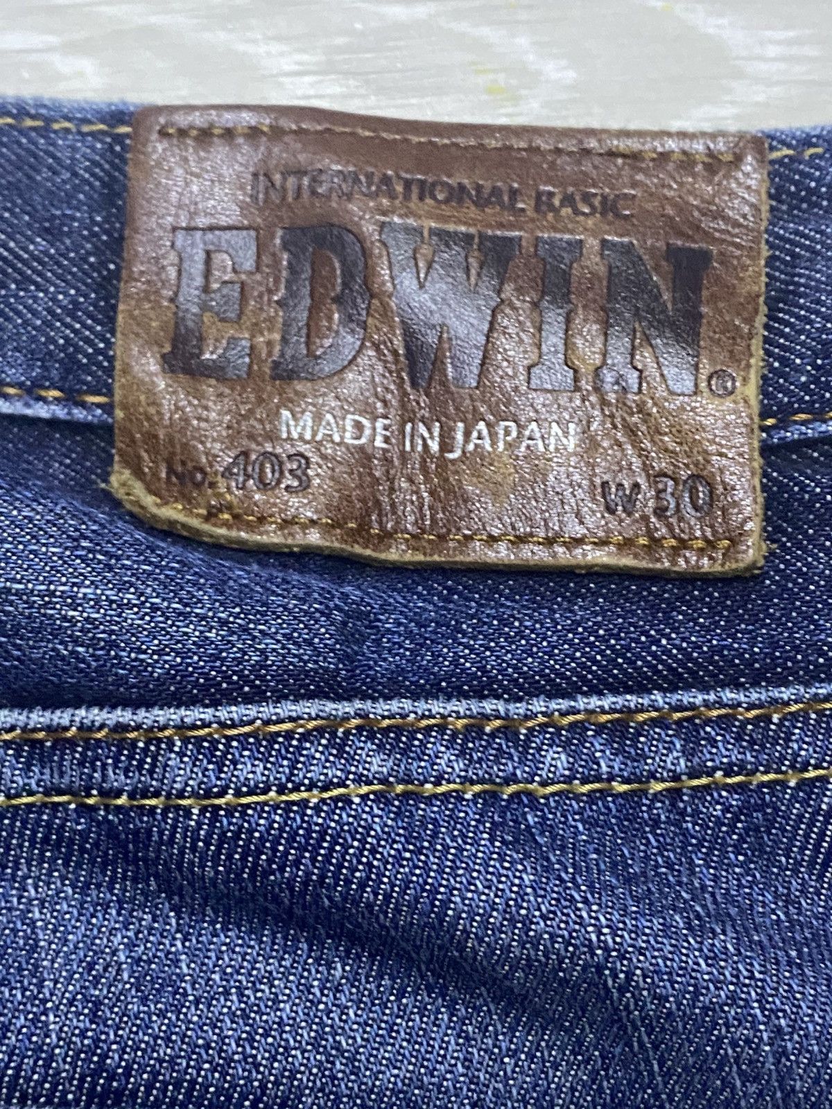Edwin Vintage Edwin 403 Faded Wash Distressed Jeans Size US 32 / EU 48 - 14 Thumbnail