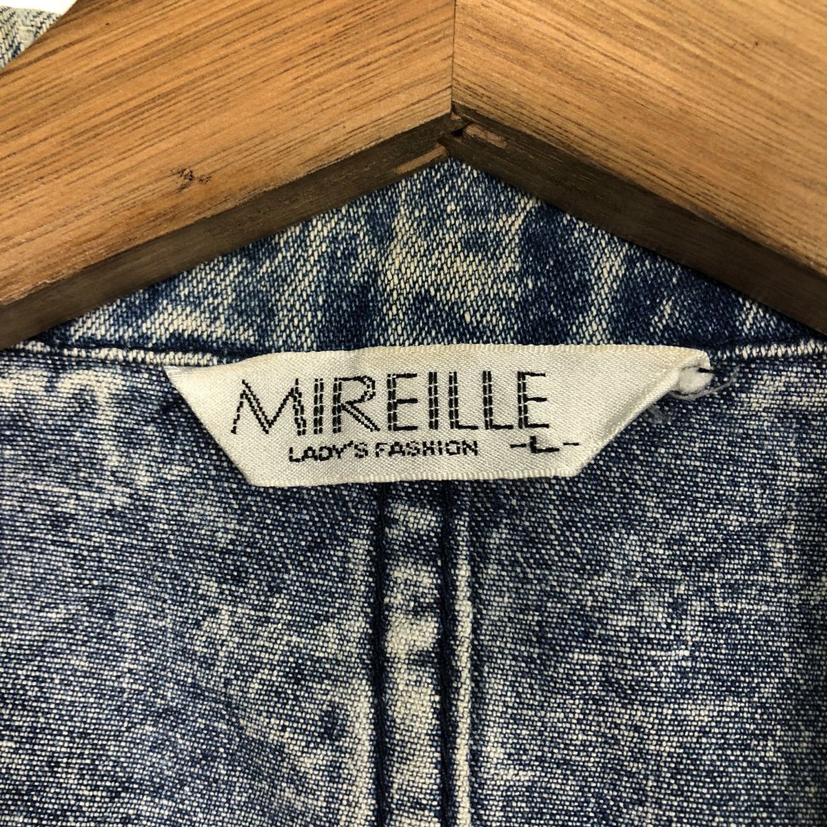 Japanese Brand 📌Vintage Denim Jacket Mireille Embroidery Issey Miyake Size US L / EU 52-54 / 3 - 18 Thumbnail