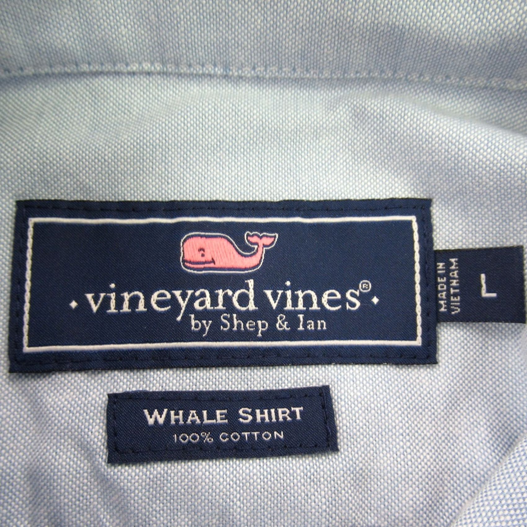 Vineyard Vines Vineyard Vines Shirt Mens Large Button Up Long Sleeve Whale Blue Casual Size US L / EU 52-54 / 3 - 4 Thumbnail