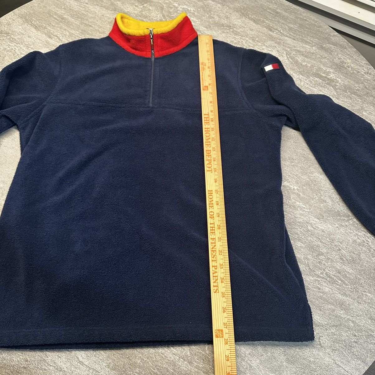 Tommy Hilfiger × Vintage Vintage Tommy Hilfiger 1/4 Zip Large Blue Fleece Sweater Size US L / EU 52-54 / 3 - 7 Thumbnail