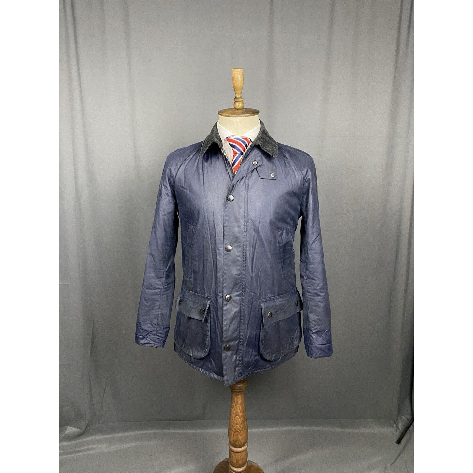 Barbour Barbour x John Lewis Ashbyton Blue Waxed Motorcycle Multipoc Size US M / EU 48-50 / 2 - 4 Thumbnail