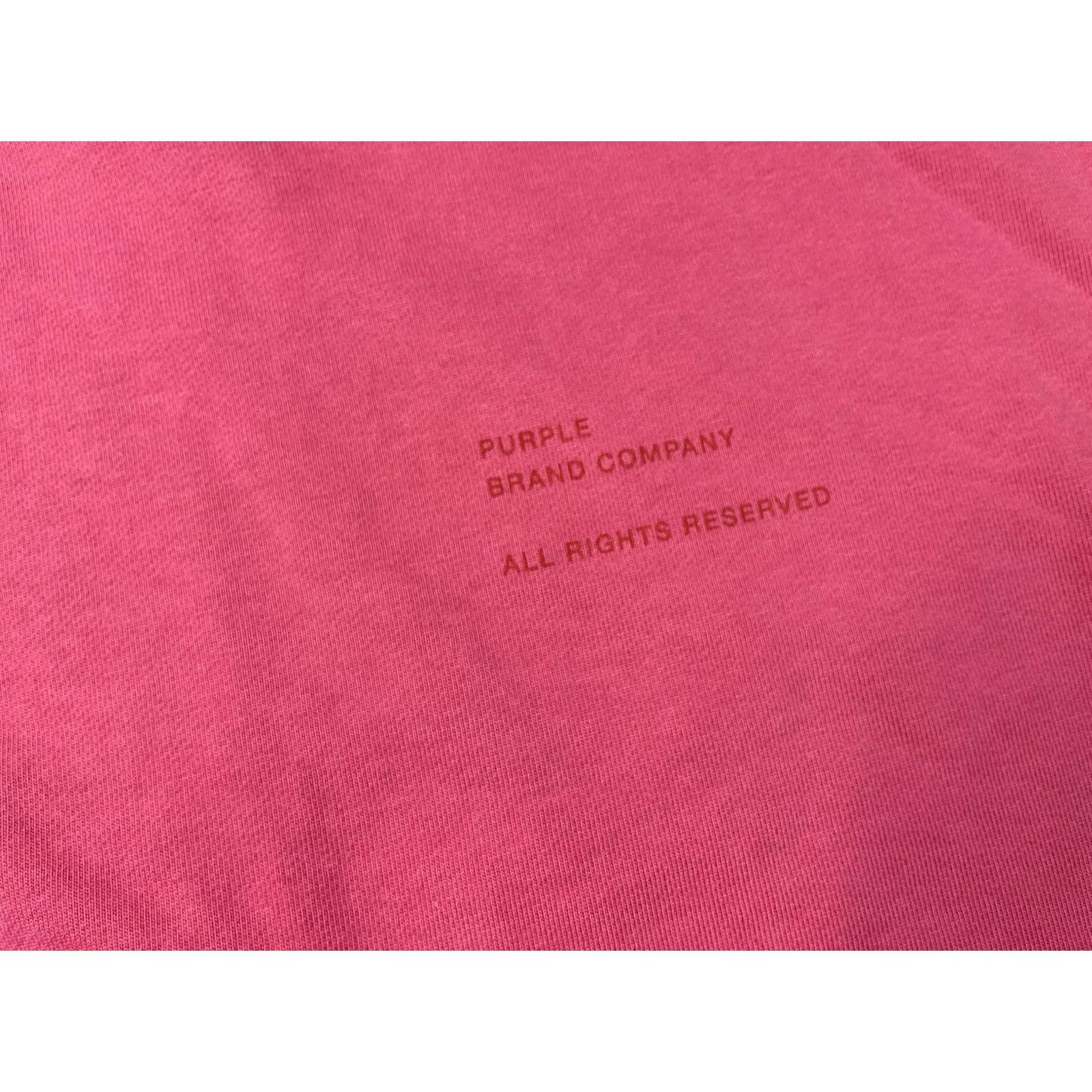 J Brand Purple Brand Hoodie Pullover Men's Size S Pink Graphic Print Hooded Pockets Crew Neck Cotton Fleece Sweatshirt Autumn Winter Fall Spring Designer logo Size US S / EU 44-46 / 1 - 3 Thumbnail