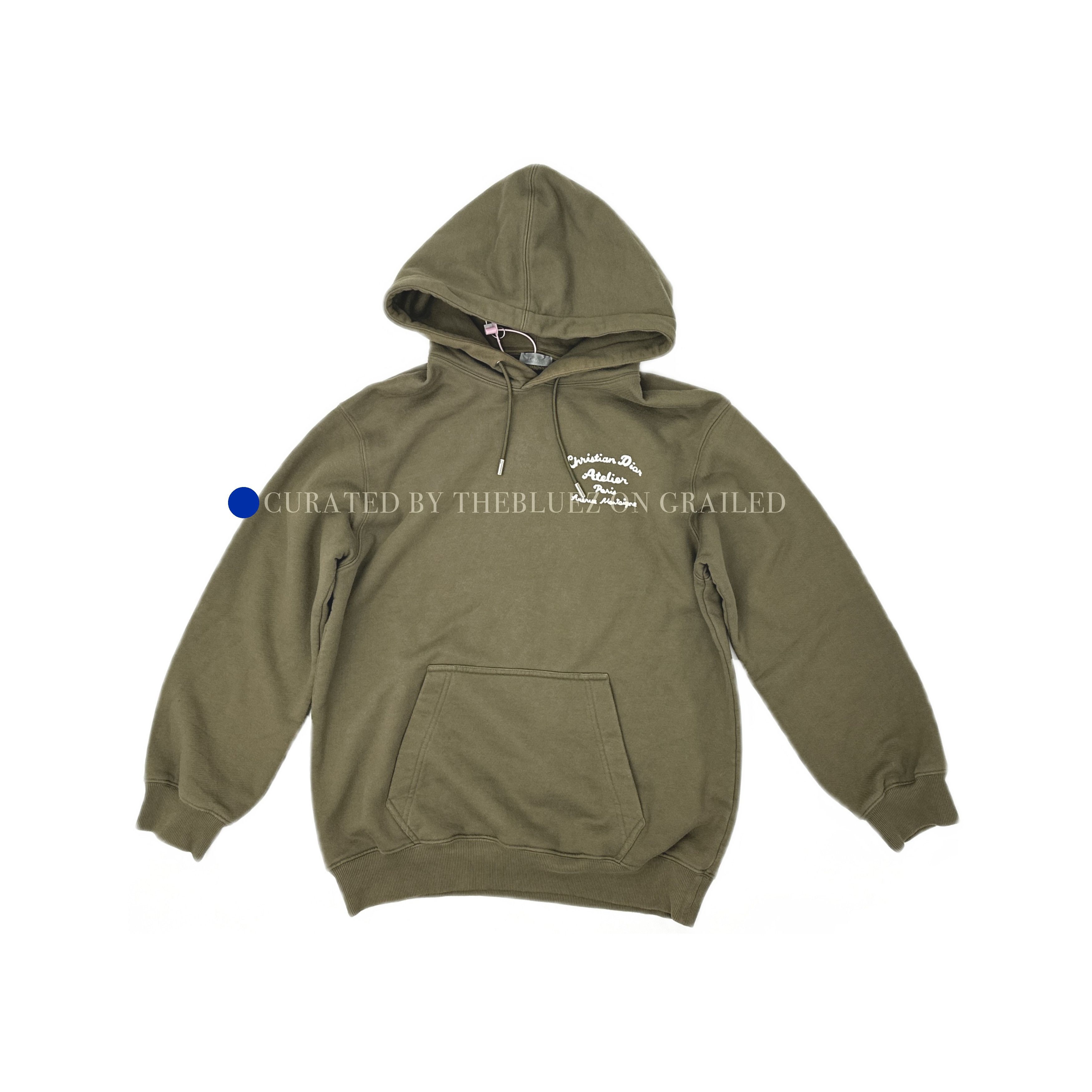 Dior Atelier Logo Hoodie in Green Size US M / EU 48-50 / 2 - 1 Thumbnail