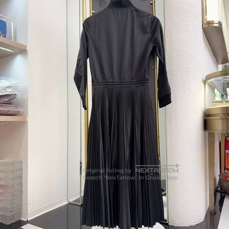 Valentino Valentino A black dress with a large logo print Size M / US 6-8 / IT 42-44 - 2 Thumbnail