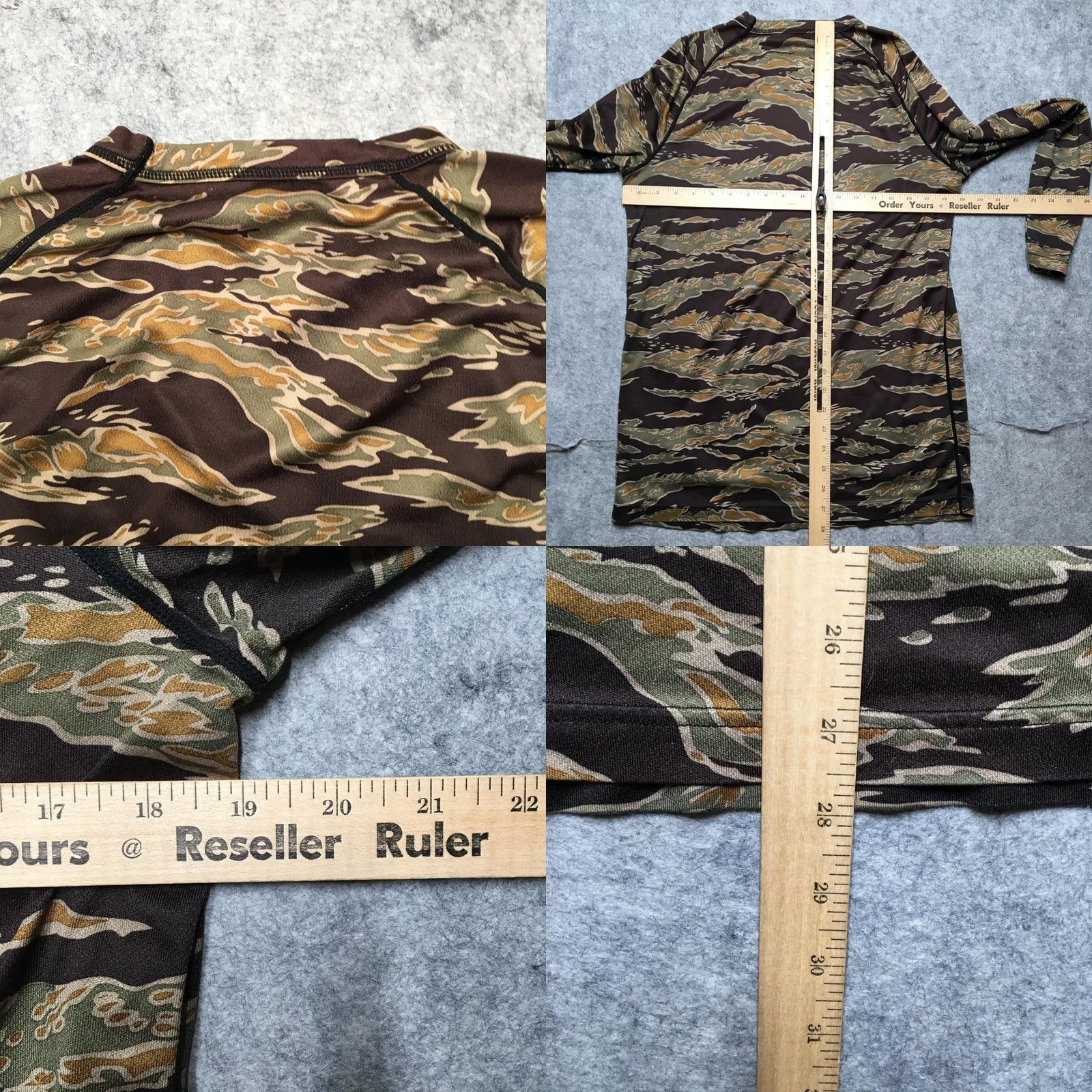 Burton BURTON Snowboards Shirt Mens S Tiger Stripe Camo DRYRIDE Base Layer L/S Crew Size US S / EU 44-46 / 1 - 8 Thumbnail
