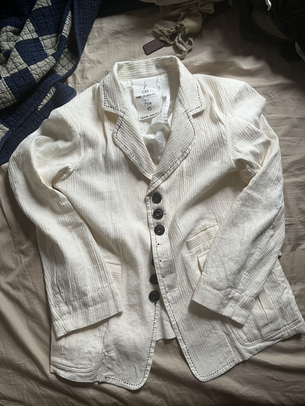 John Alexander Skelton John Alexander Skelton CXI Irish Linen & Cotton Jacket Size 38R - 1 Thumbnail