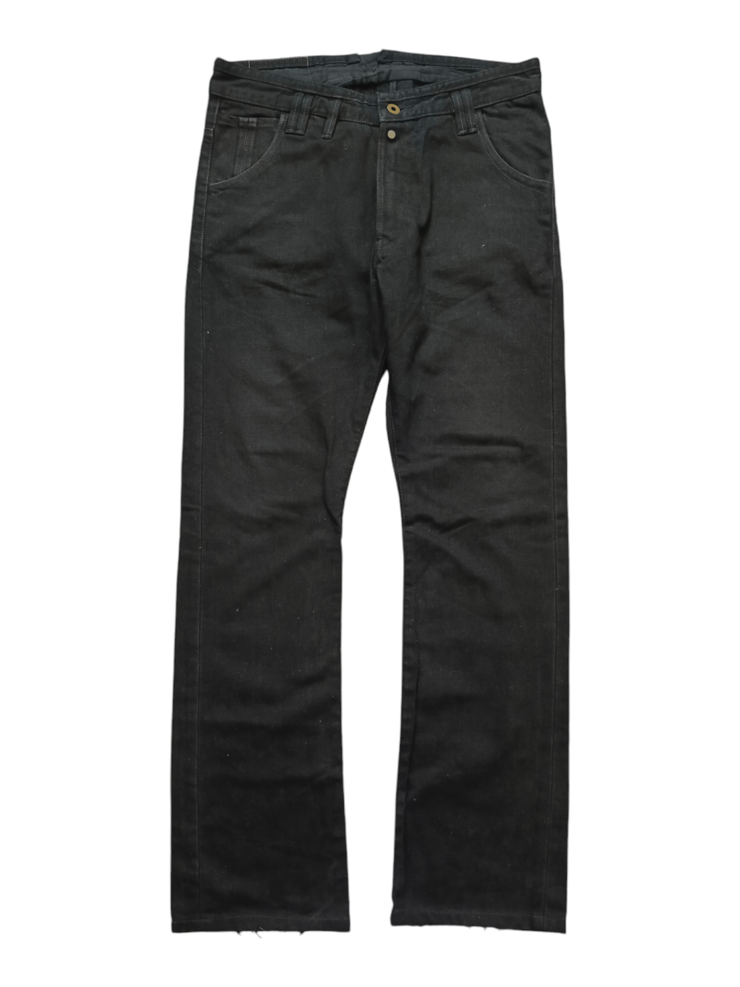 R.Newbold DiSTRESSED BLACK R NEWBOLD DENIM PANTS Size US 31 - 1 Thumbnail