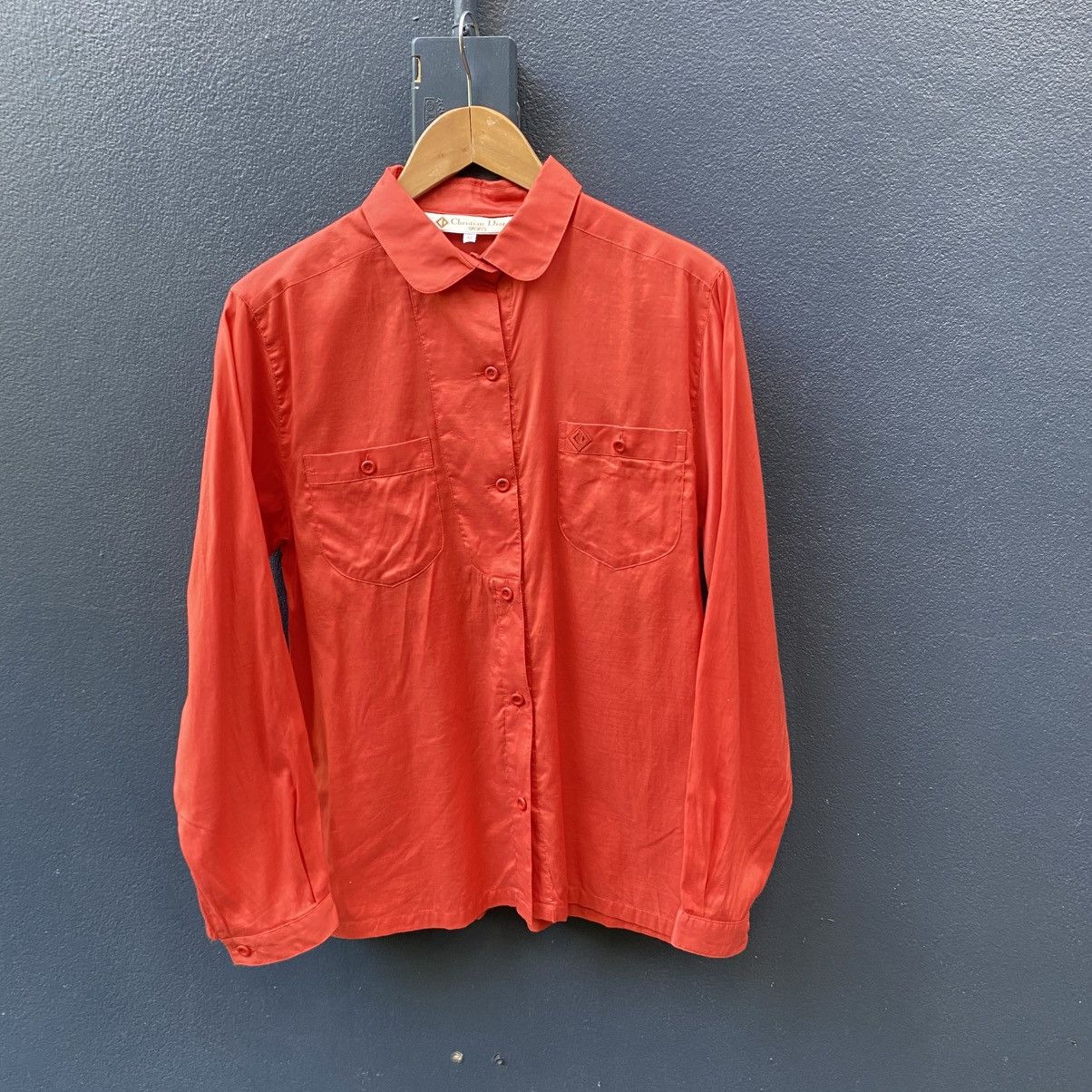 Dior Christian Dior Soft Orange Long Sleeve Shirt Size M / US 6-8 / IT 42-44 - 15 Thumbnail