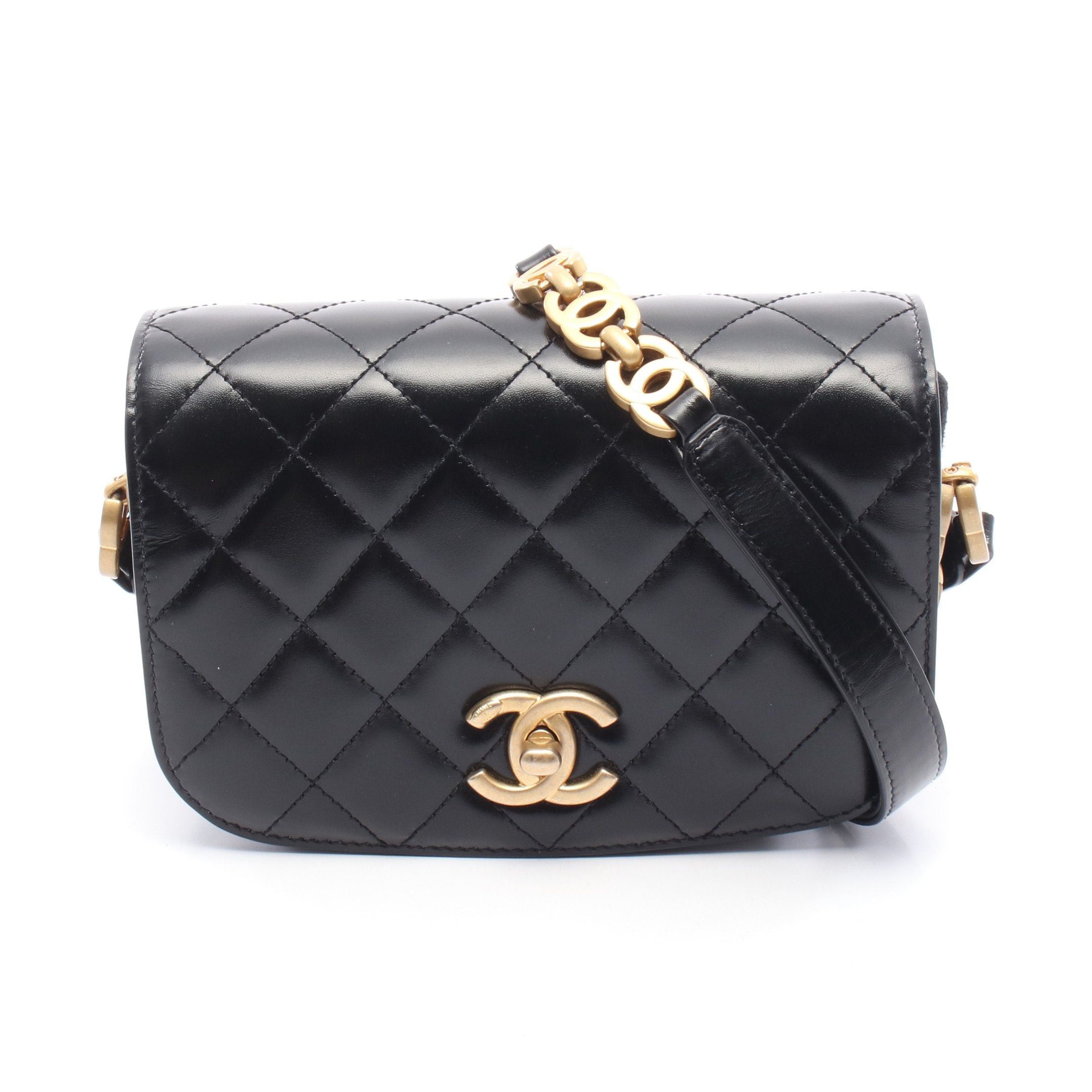 Chanel Chanel Matelasse Waist Bag Body Leather Black Gold Hardware Size ONE SIZE - 1 Thumbnail