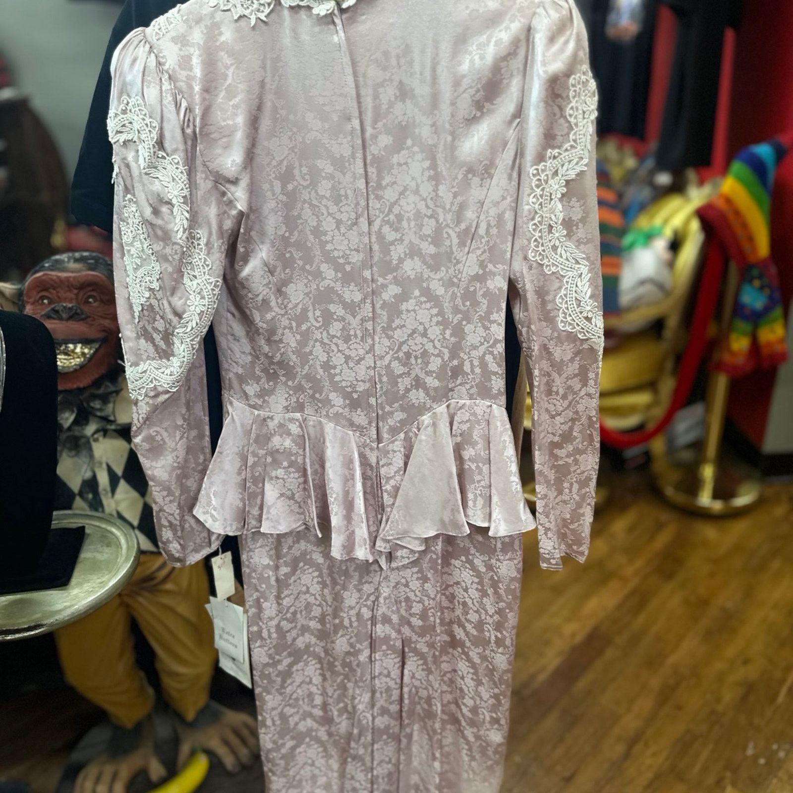 Jessica McClintock Vintage Jessica McClintock Victorian Lace Gown –Size 8 Size M / US 6-8 / IT 42-44 - 6 Thumbnail
