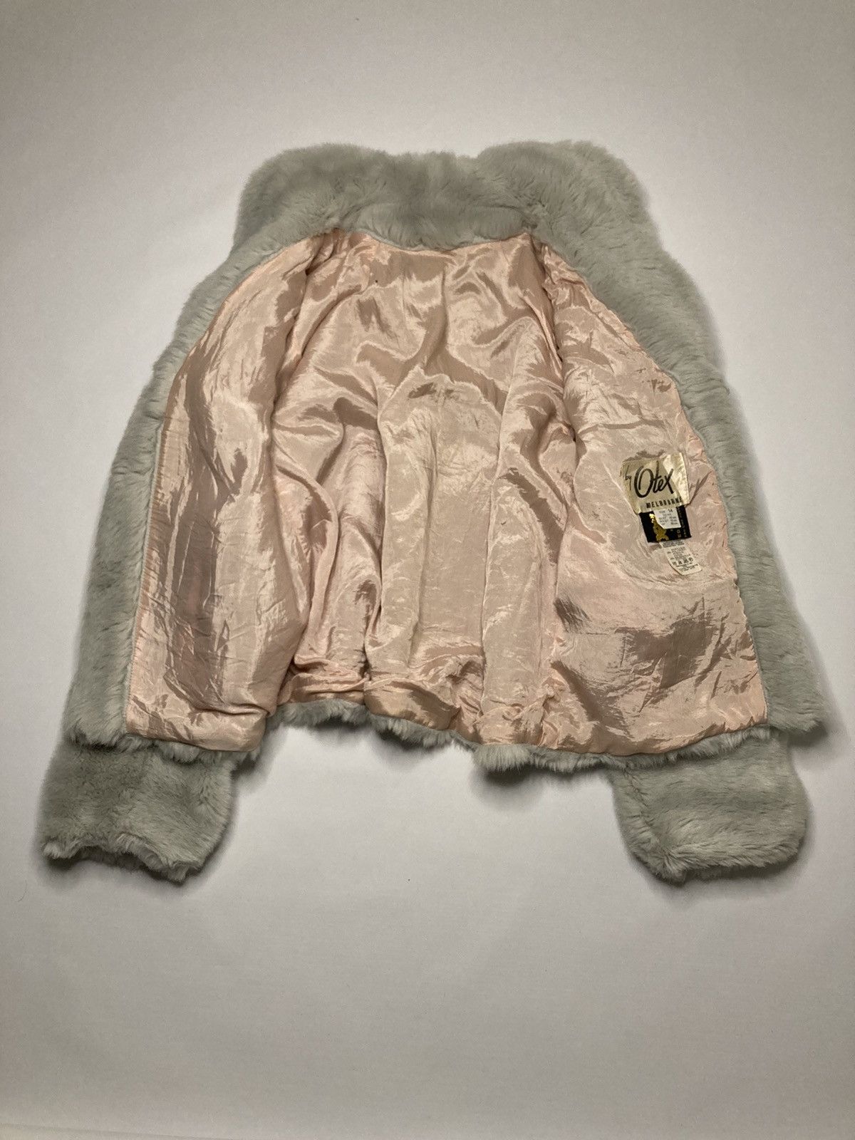 Vintage Vintage Faux Fur Grey Coat Jacket Size L / US 10 / IT 46 - 4 Thumbnail