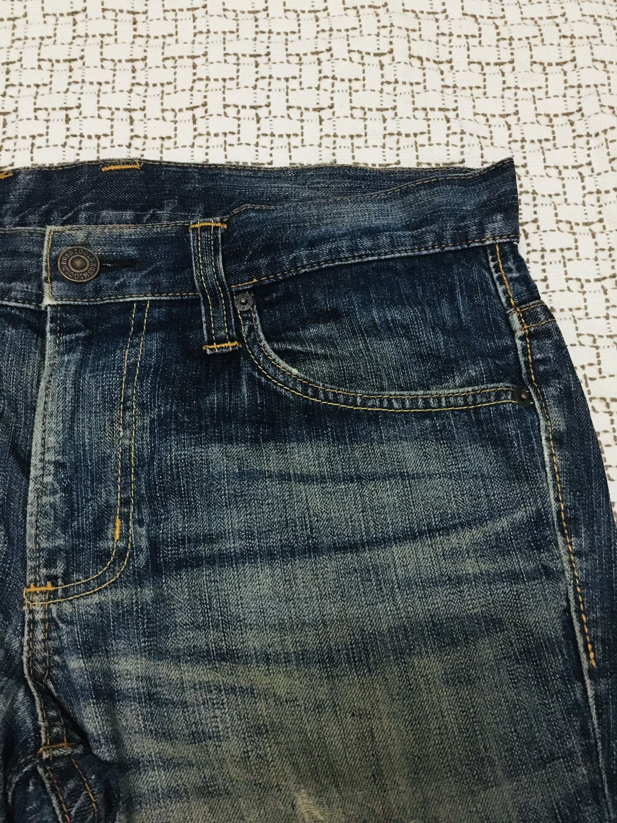 Edwin Edwin X Gold Rush Distressed Jeans (Y01) Size US 35 - 15 Thumbnail