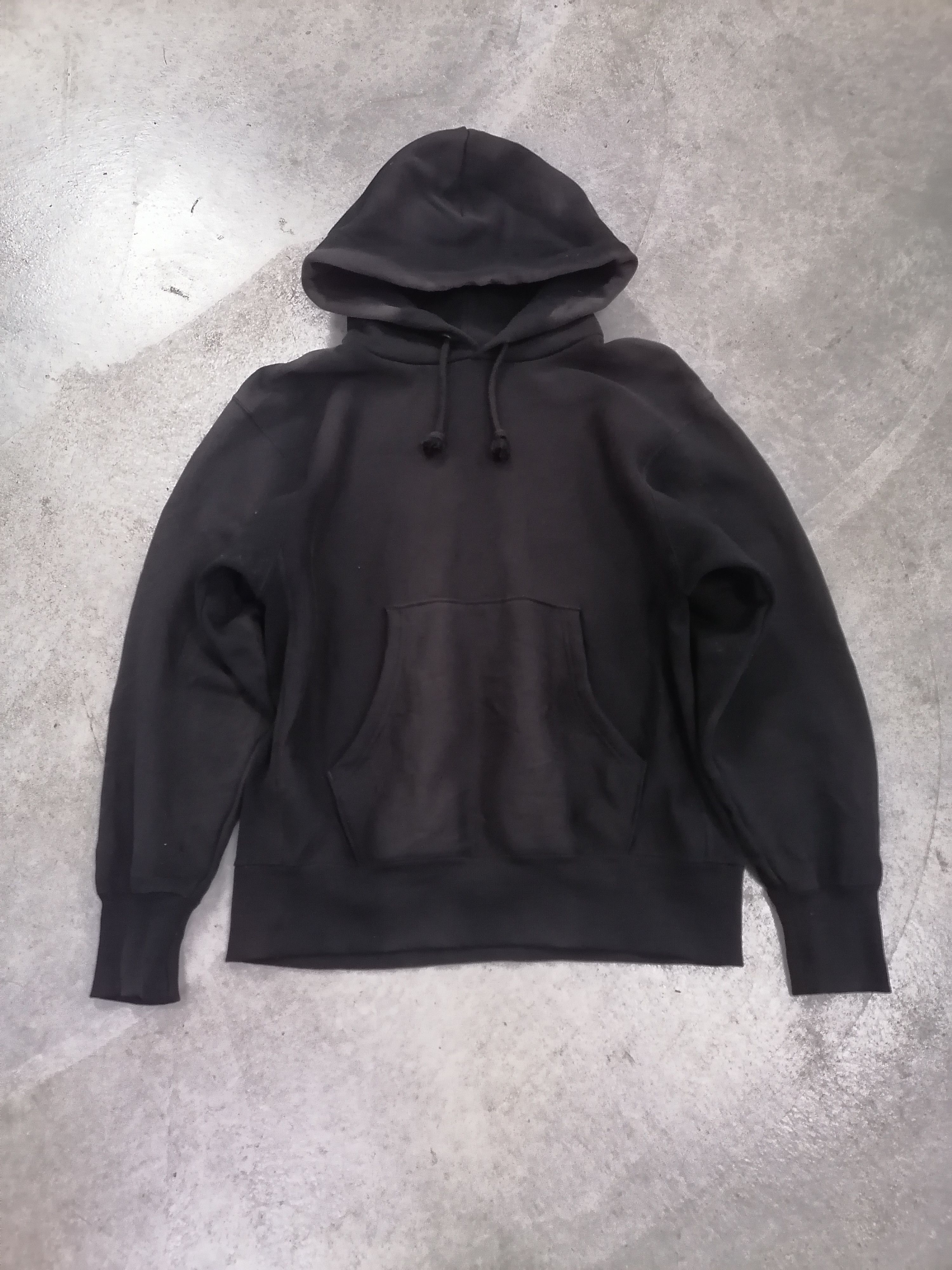 Japanese Brand Trashed Faded Black GU Hoodies Size US M / EU 48-50 / 2 - 1 Thumbnail