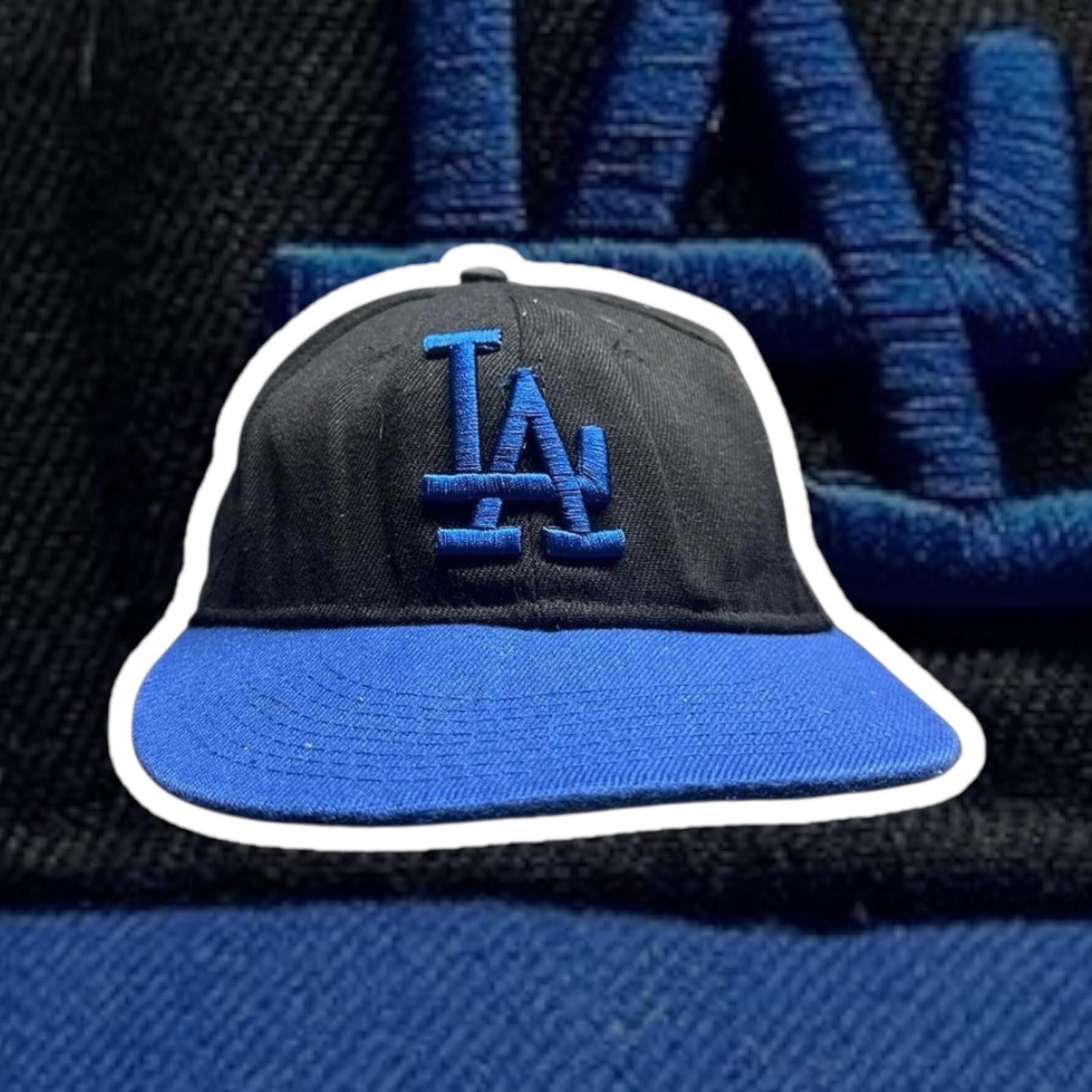 Designer Stylish Black and Blue LA Cap Size ONE SIZE - 1 Thumbnail