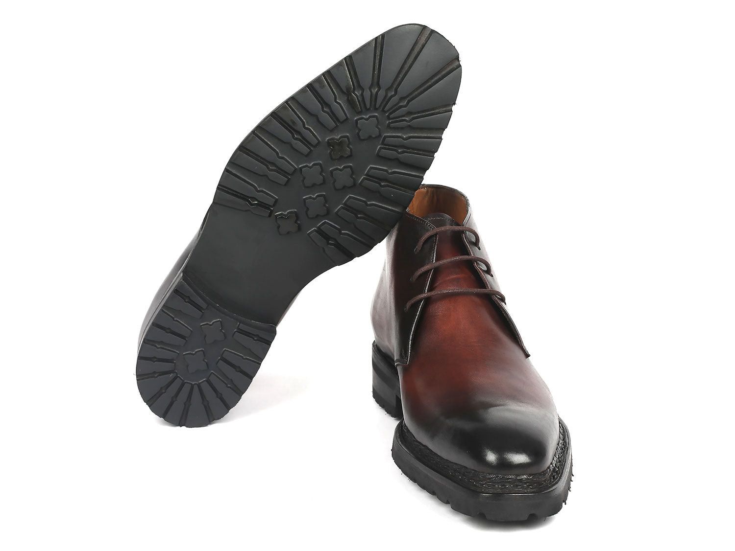 Handmade Handmade Men's Norwegian Welted Chukka Boots Brown Burnished Size US 11 / EU 44 - 4 Thumbnail