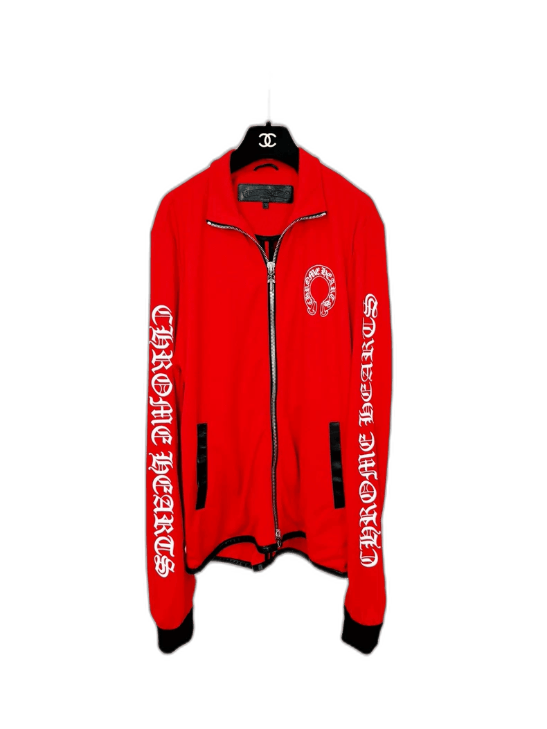 ジャケット・アウター Chrome Hearts RED PATCH RACING JACKET Buy Chrome Hearts Red Patch Racing Jacket 'Black' - 1383