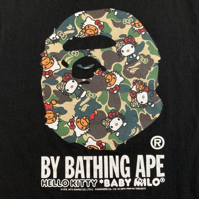 Bape BAPE × SANRIO HELLO KITTY Milo APE HEAD T-shirt ABC CAMO APE Size US M / EU 48-50 / 2 - 3 Thumbnail