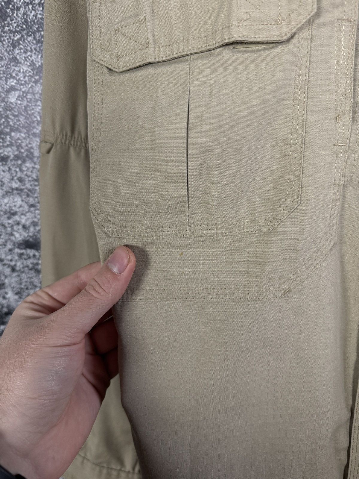 5.11 Mens 5.11 Tactical Series Long Sleeve Shirt Army Button Up Size US L / EU 52-54 / 3 - 16 Thumbnail