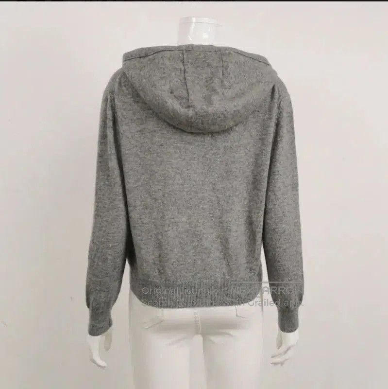 Max Mara MaxMara Gray Wool Blend Hoodie for Women . Size S / US 4 / IT 40 - 2 Thumbnail
