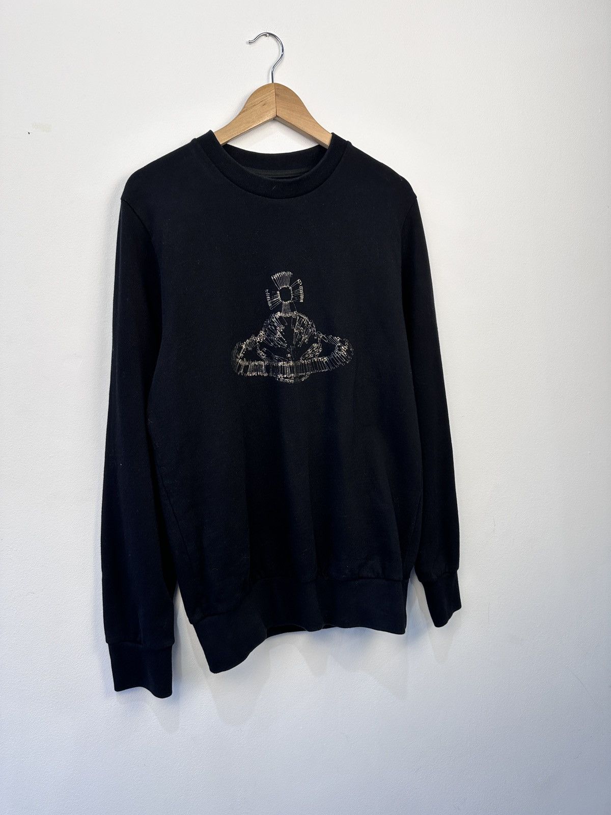 Vivienne Westwood Vivienne Westwood MAN Black Sweatshirt Orb Logo Size L Size US L / EU 52-54 / 3 - 3 Thumbnail