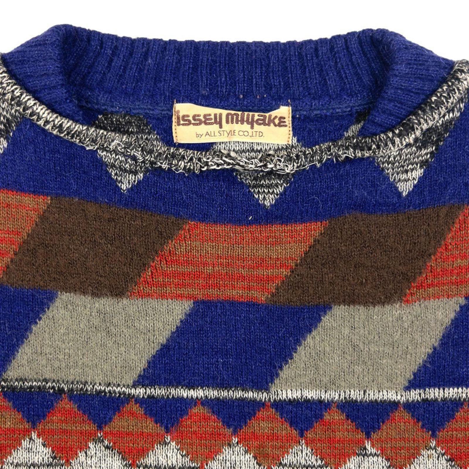 Issey Miyake Vintage Issey Miyake Geometric Wool Jumper Size S Size US S / EU 44-46 / 1 - 3 Thumbnail