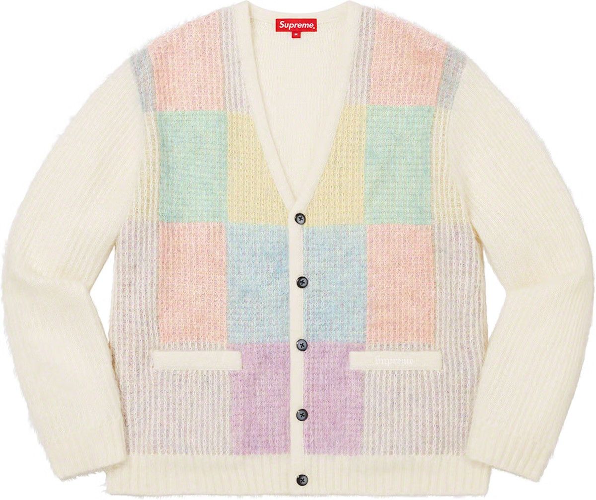 Supreme Supreme Brushed Grid Cardigan Size US S / EU 44-46 / 1 - 1 Thumbnail