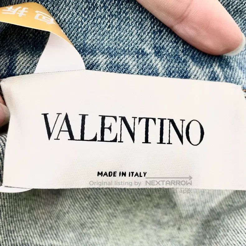 Valentino Valentino Blue embroidered denim jacket Size US XS / EU 42 / 0 - 4 Thumbnail