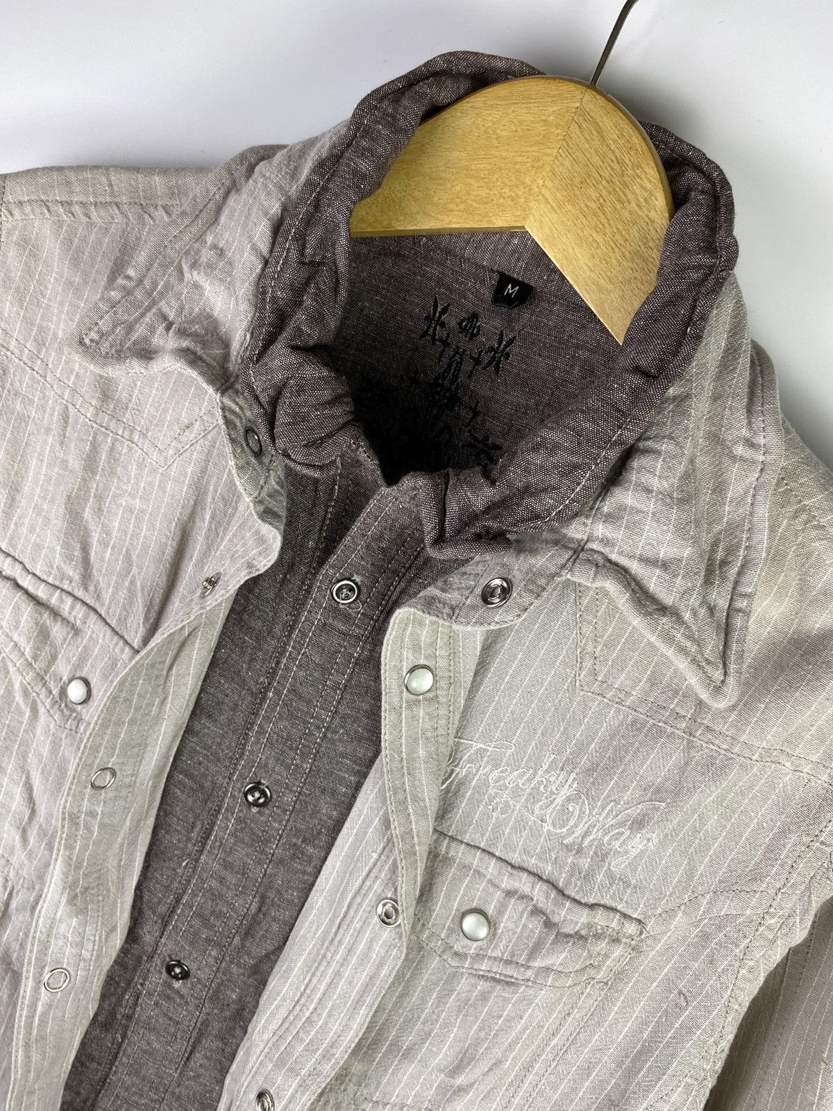 If Six Was Nine × Japanese Brand × Le Grande Bleu (L.G.B.) crazy gothic freakyaway double layer shirts japan Size US M / EU 48-50 / 2 - 3 Thumbnail