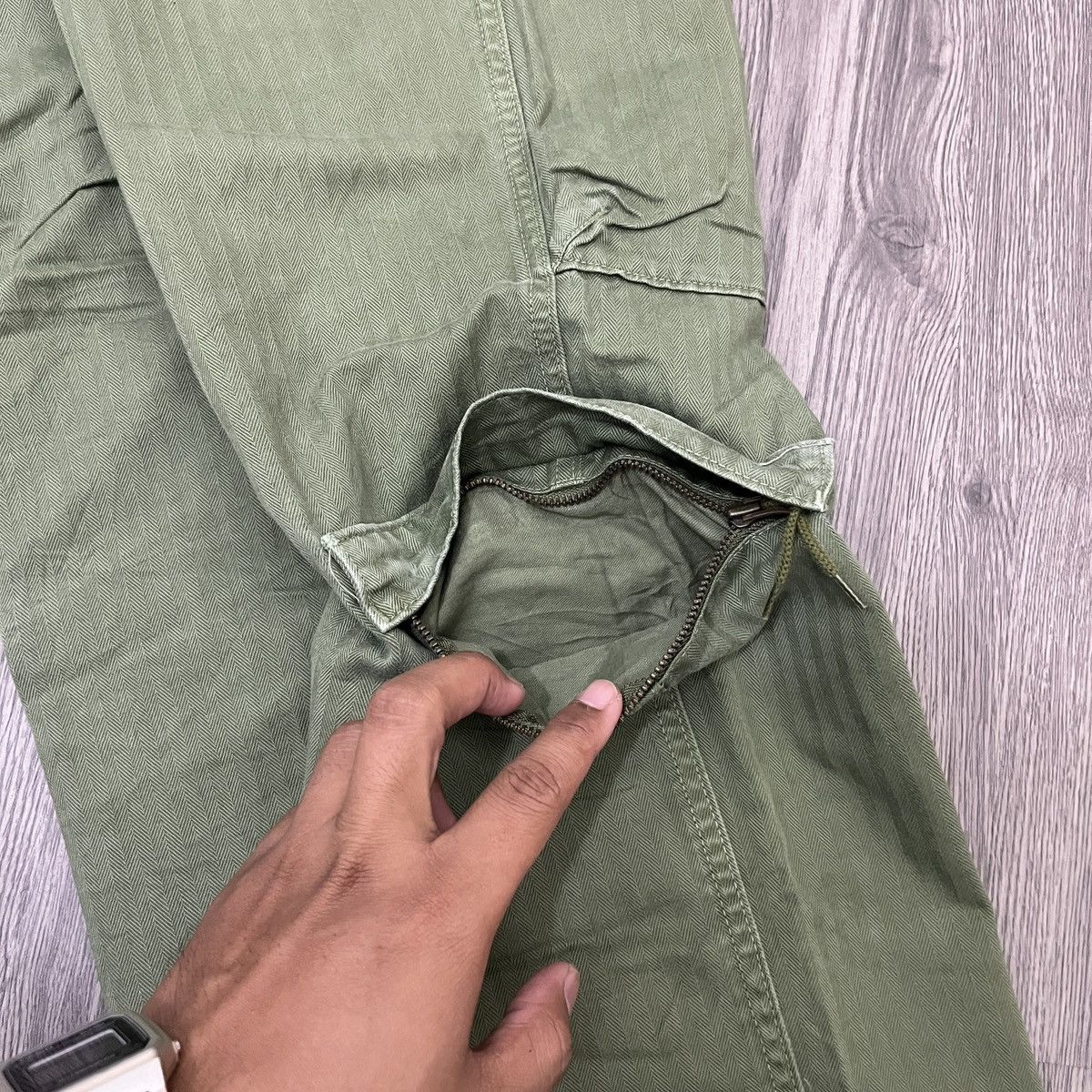Sage De Cret Westren Army Big Pocket Cargo Sage De Cret Vintage ifsix Size US 28 / EU 44 - 13 Thumbnail