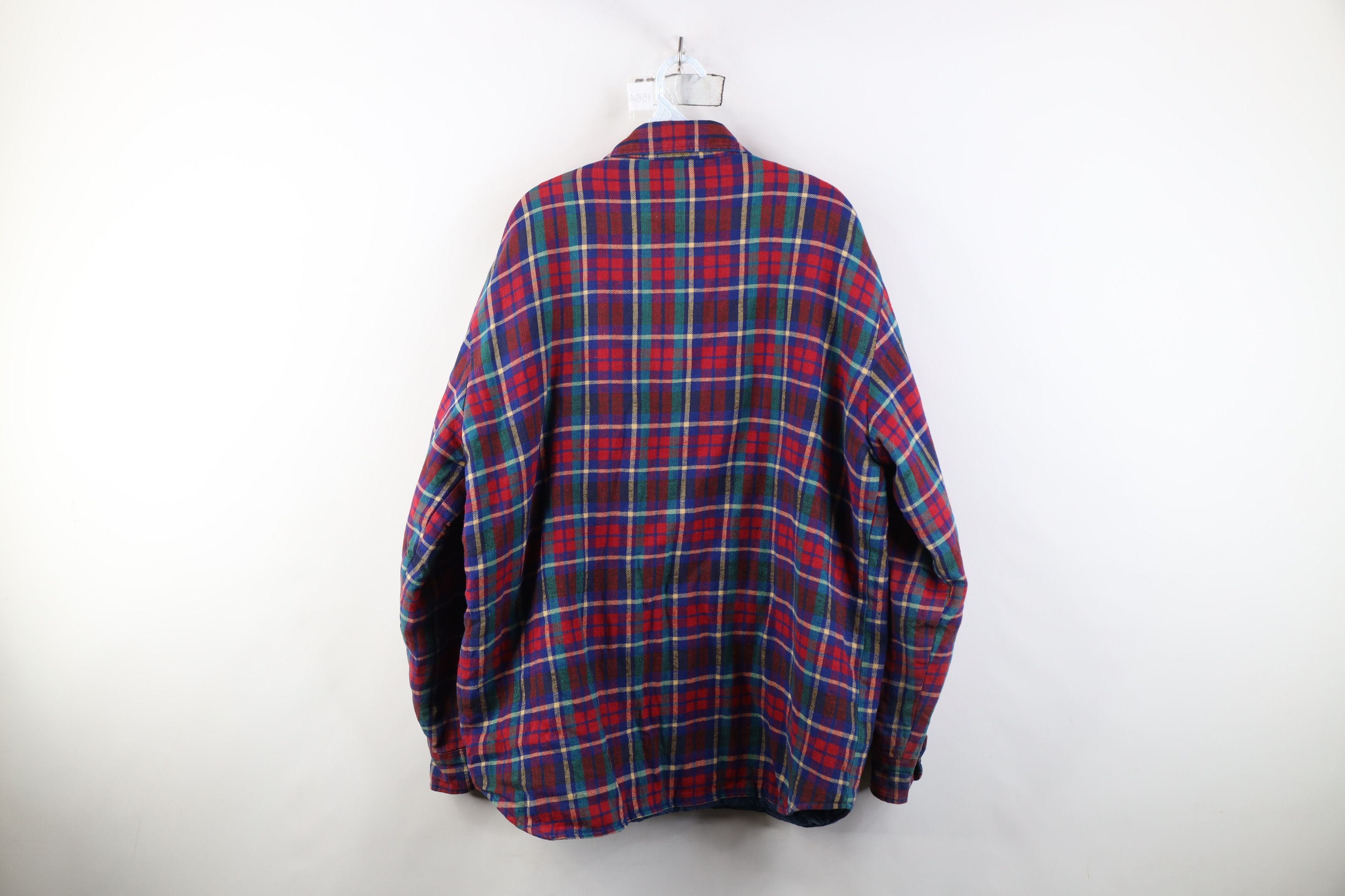 Vintage Vintage 90s Streetwear Flannel Shirt Jacket Jac Shirt Size US XL / EU 56 / 4 - 11 Thumbnail