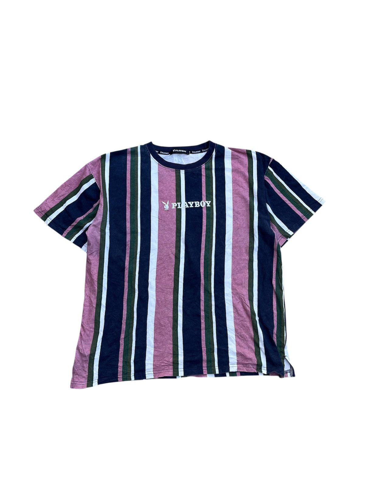 Playboy VINTAGE PLAYBOY STRIPE TEE Size US L / EU 52-54 / 3 - 1 Thumbnail