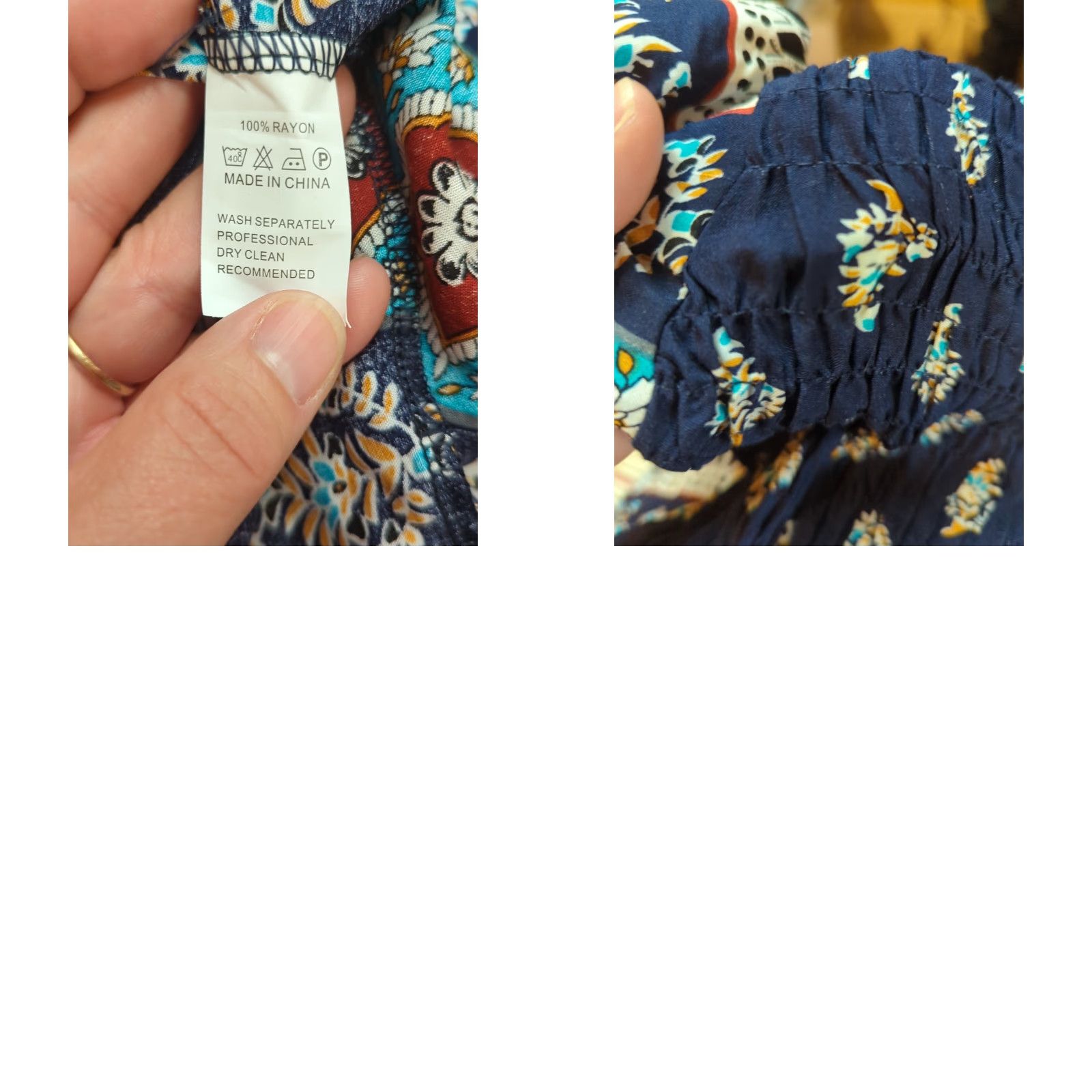 Vintage Kindred Anthropologie Maxi Dress Navy Blue S Short Sleeve Square Neck Smocked Bodice Ruffle Beach Flower Peasant Size S / US 4 / IT 40 - 10 Thumbnail