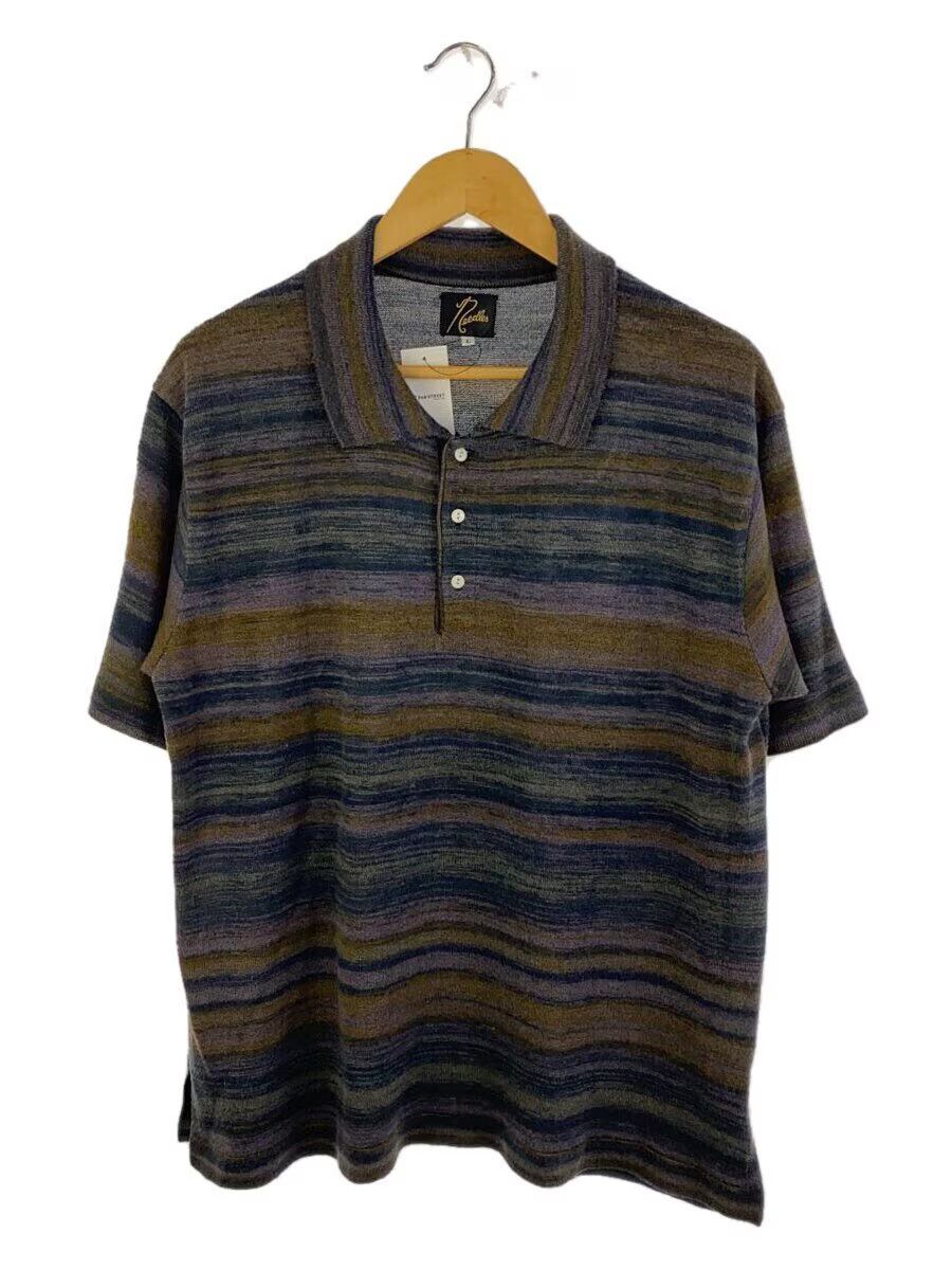 Needles Striped Knit Polo Shirt Size US L / EU 52-54 / 3 - 1 Thumbnail